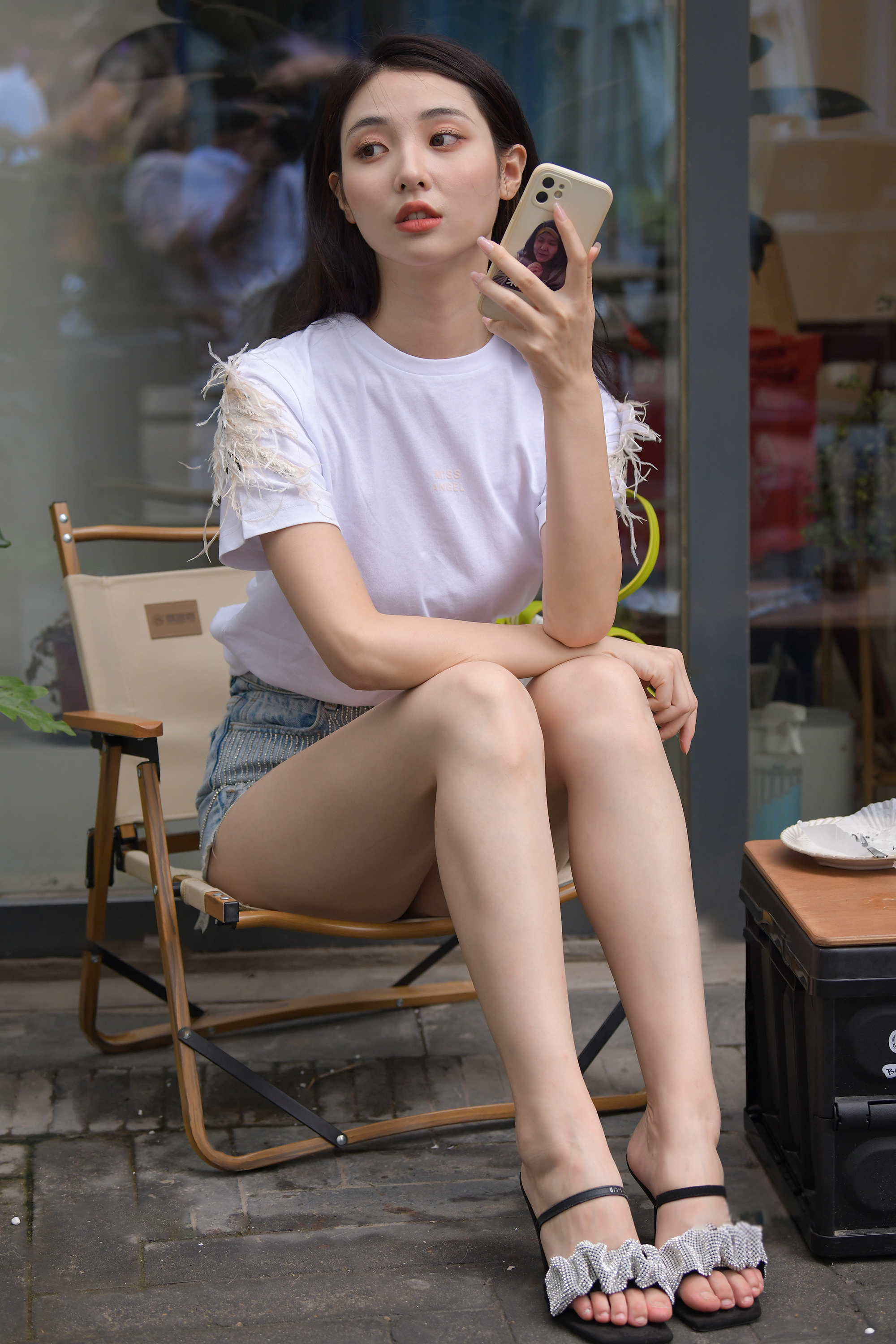 书蓝 街拍鸭,魔镜街拍,热裤,美女,街拍,写真套图,Imzsock