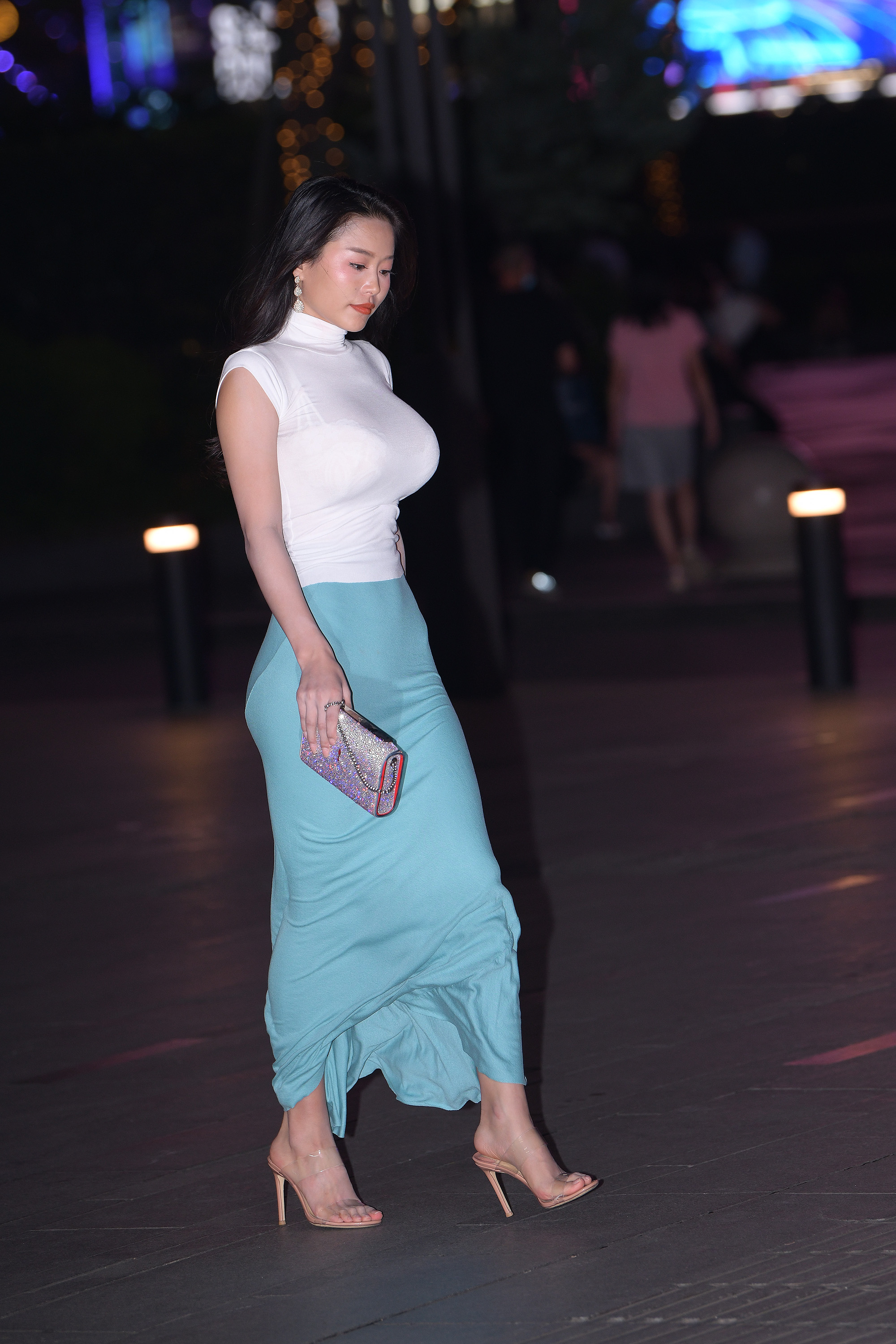  魔镜街拍,裙装,美女,街拍,写真套图,奈丝写真