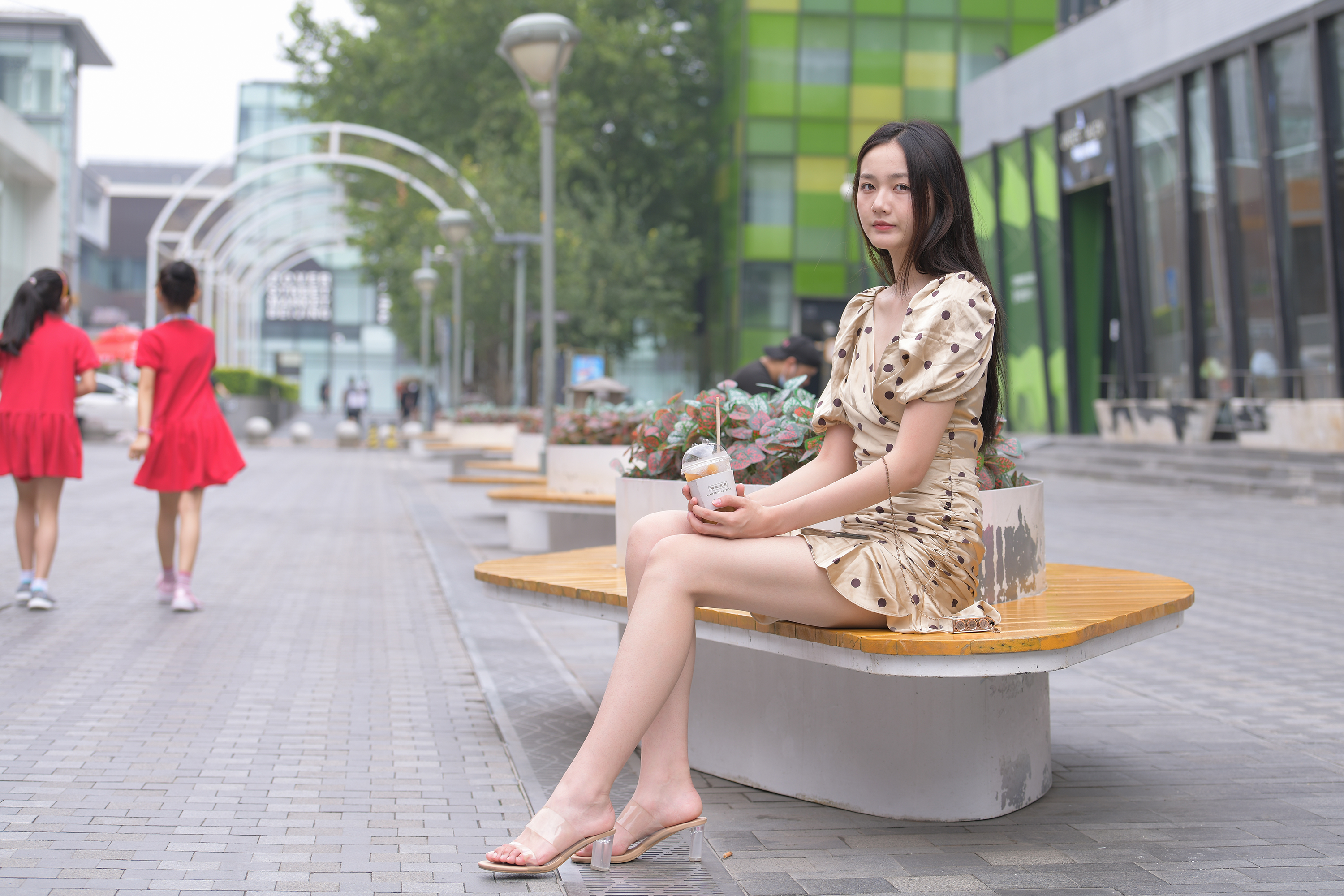  魔镜街拍,裙装,熟女,街拍,写真套图,西尔酱