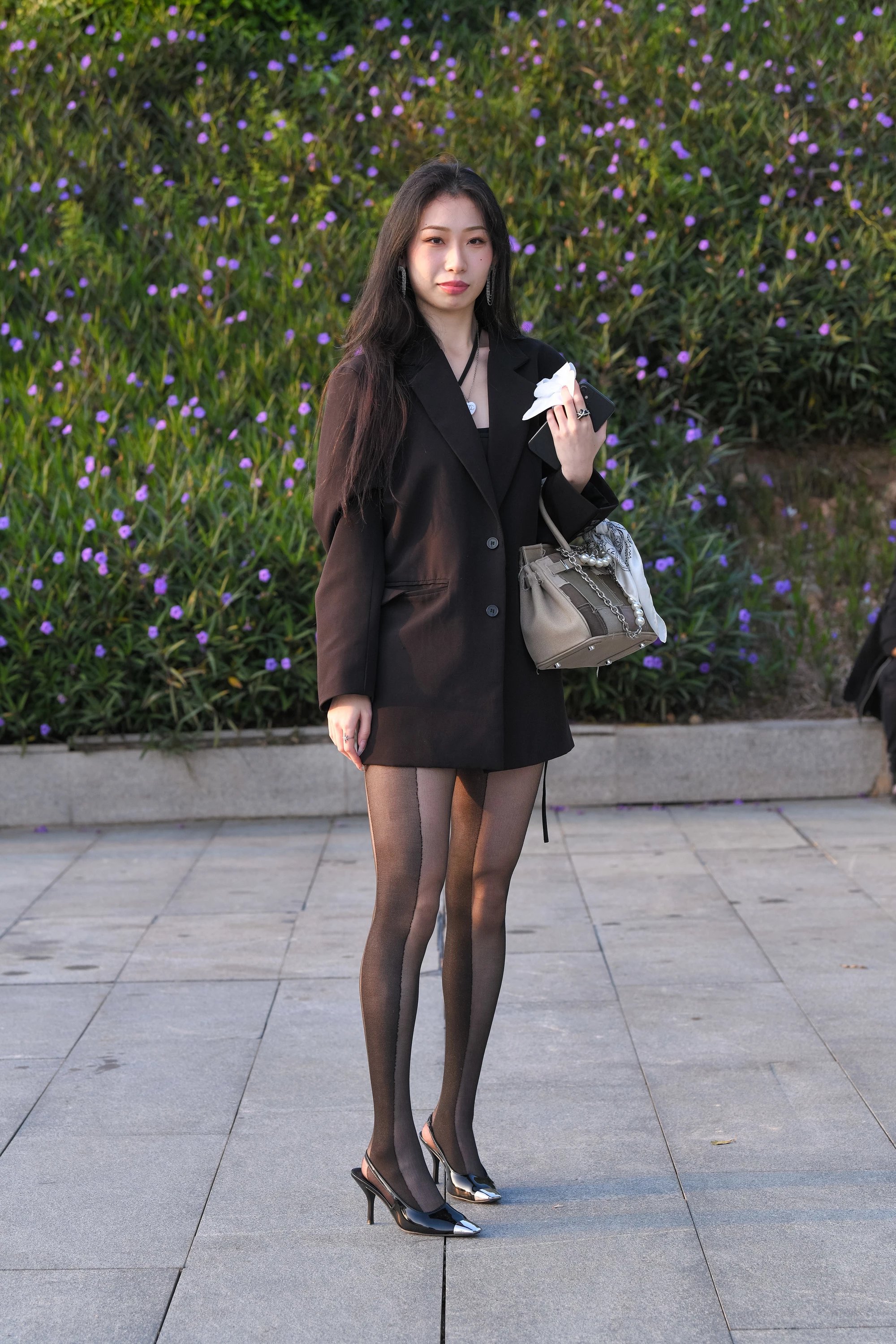  魔镜街拍,丝袜,裙装,熟女,街拍,写真套图,六二二同学