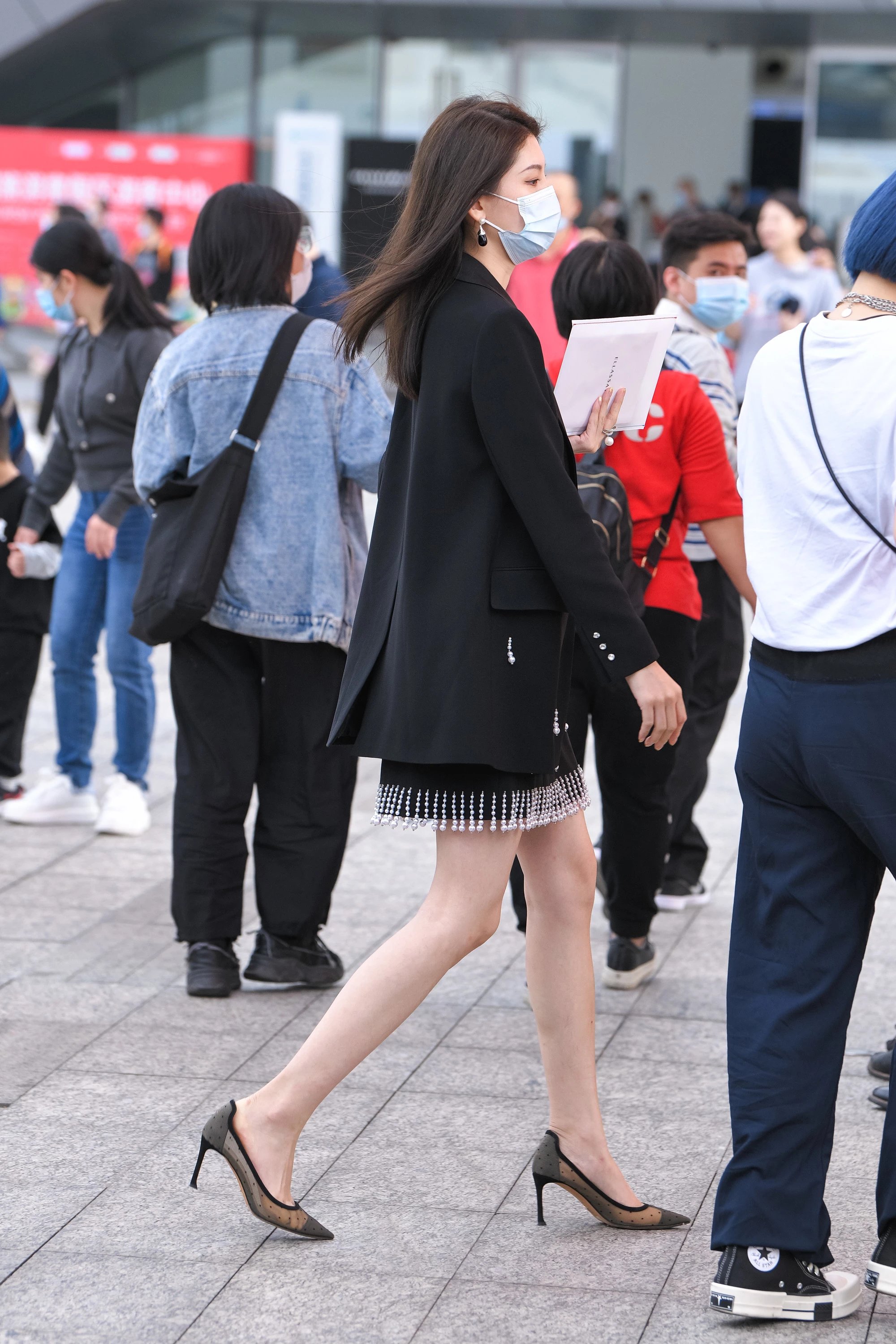  街拍鸭,魔镜街拍,裙装,熟女,街拍,写真套图,果咩酱w