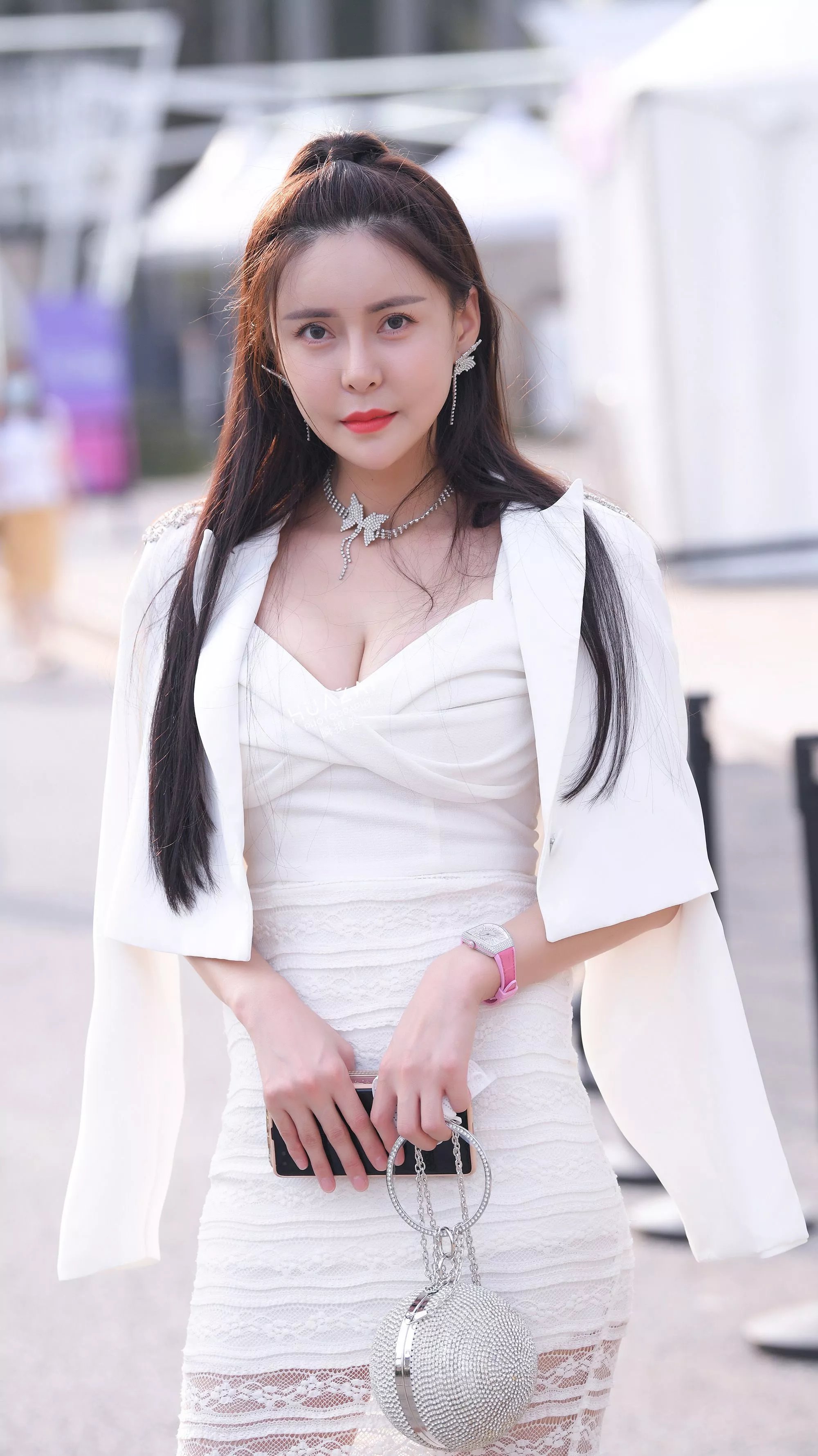  魔镜街拍,裙装,美女,街拍,写真套图,素人渔夫