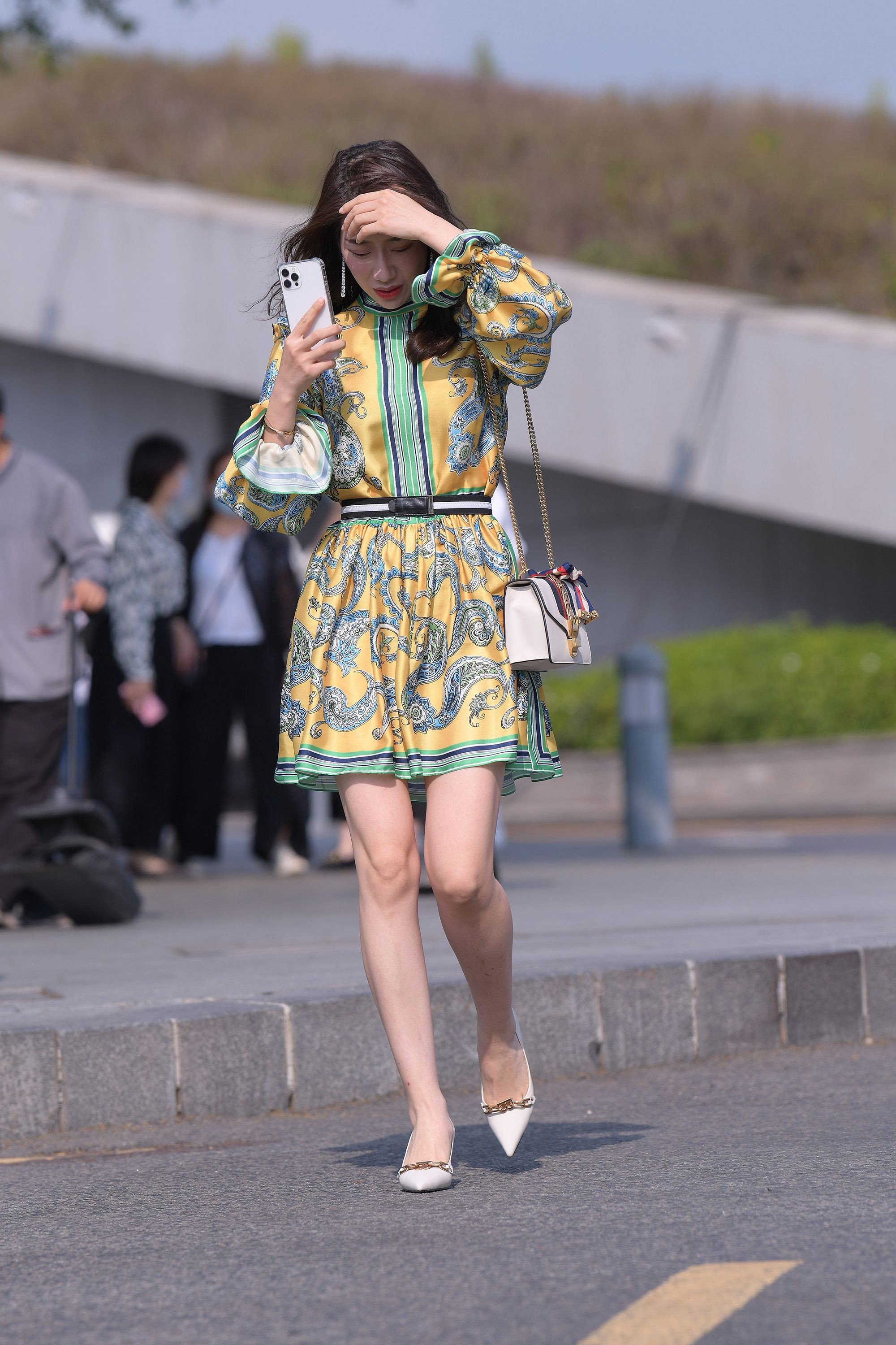  魔镜街拍,裙装,小姐姐,街拍,写真套图,见新摄影