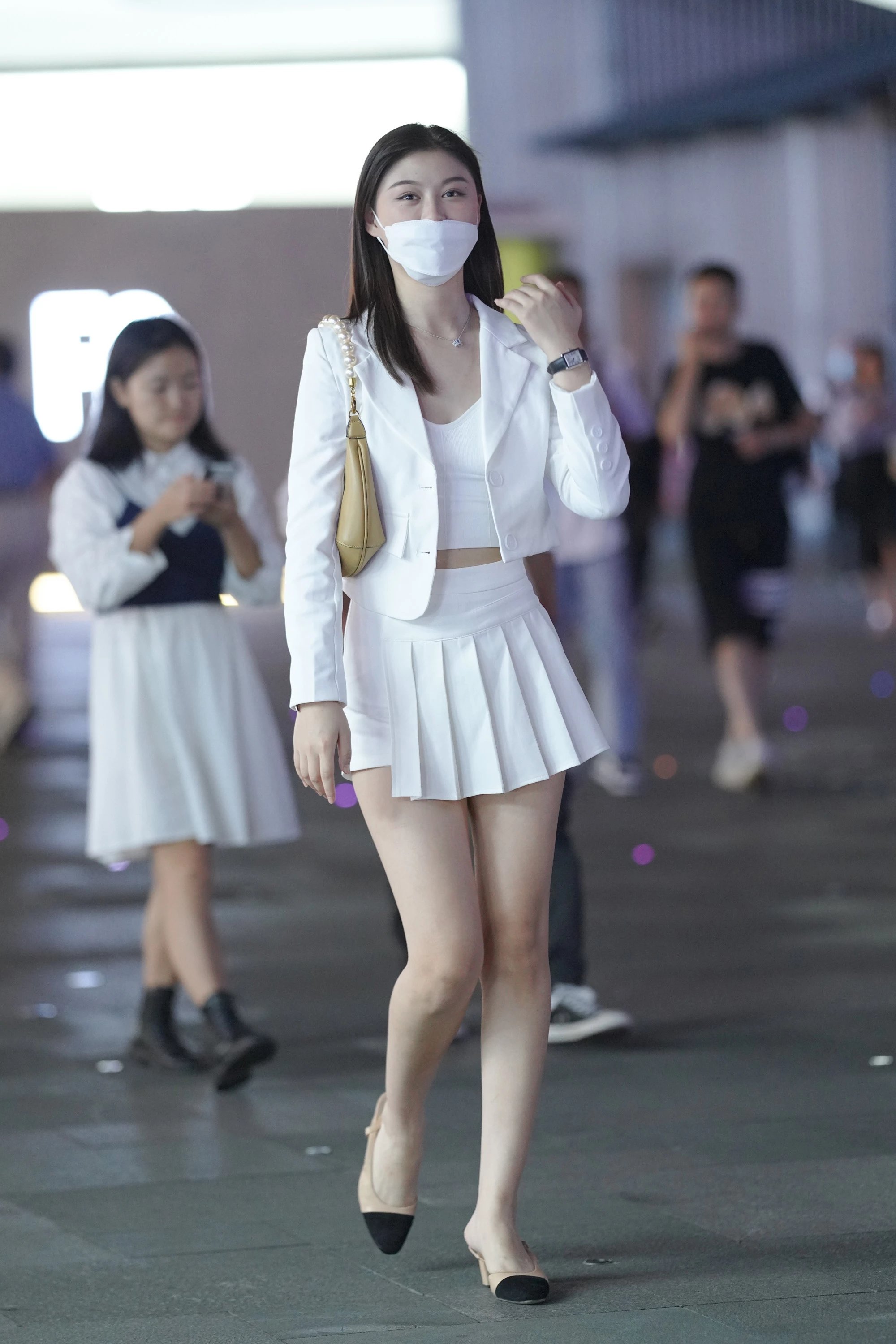  魔镜街拍,裙装,小姐姐,街拍,写真套图,LSS山茶摄影