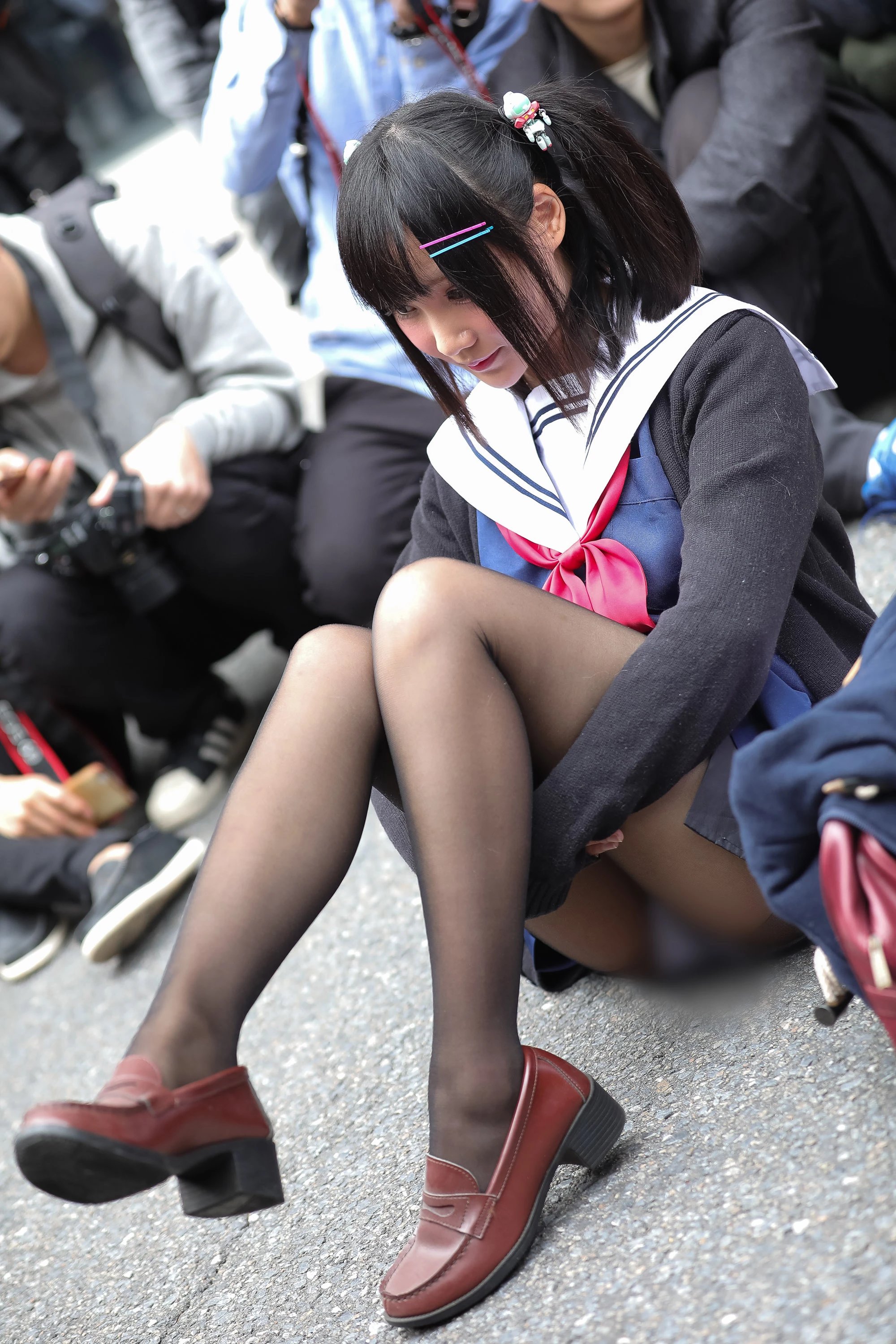  魔镜街拍,丝袜,裙装,小姐姐,街拍,写真套图,西瓜