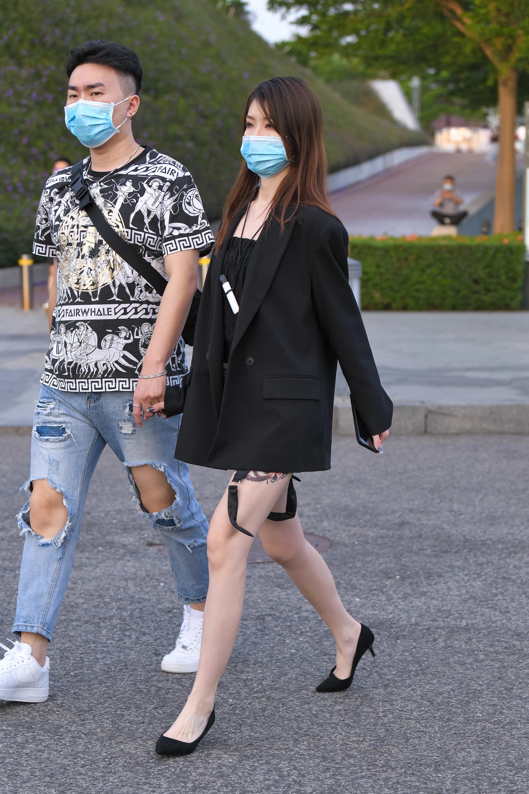  魔镜街拍,裙装,美女,街拍,写真套图,Momoko葵葵