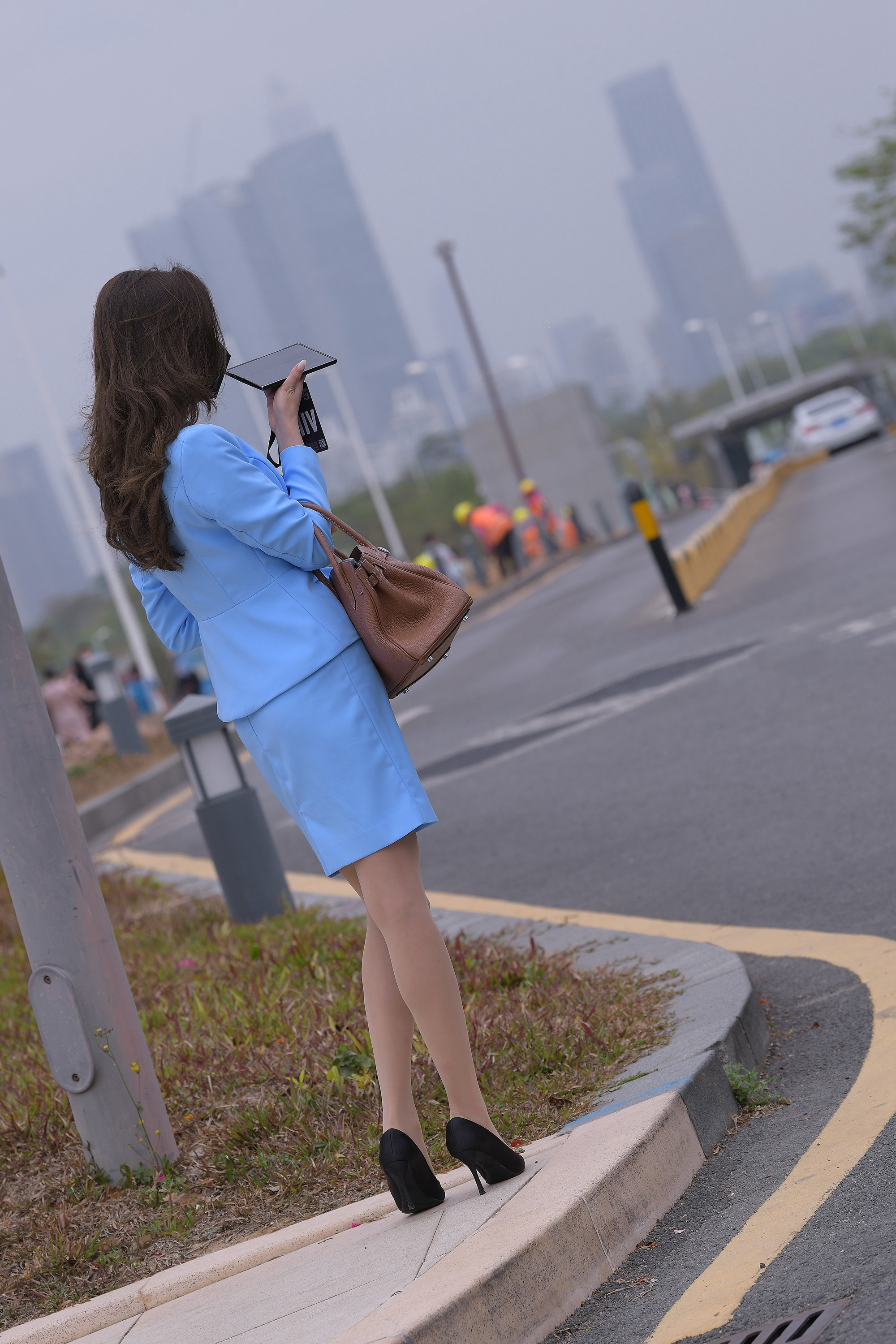  魔镜街拍,丝袜,裙装,少妇,街拍,写真套图,物恋传媒