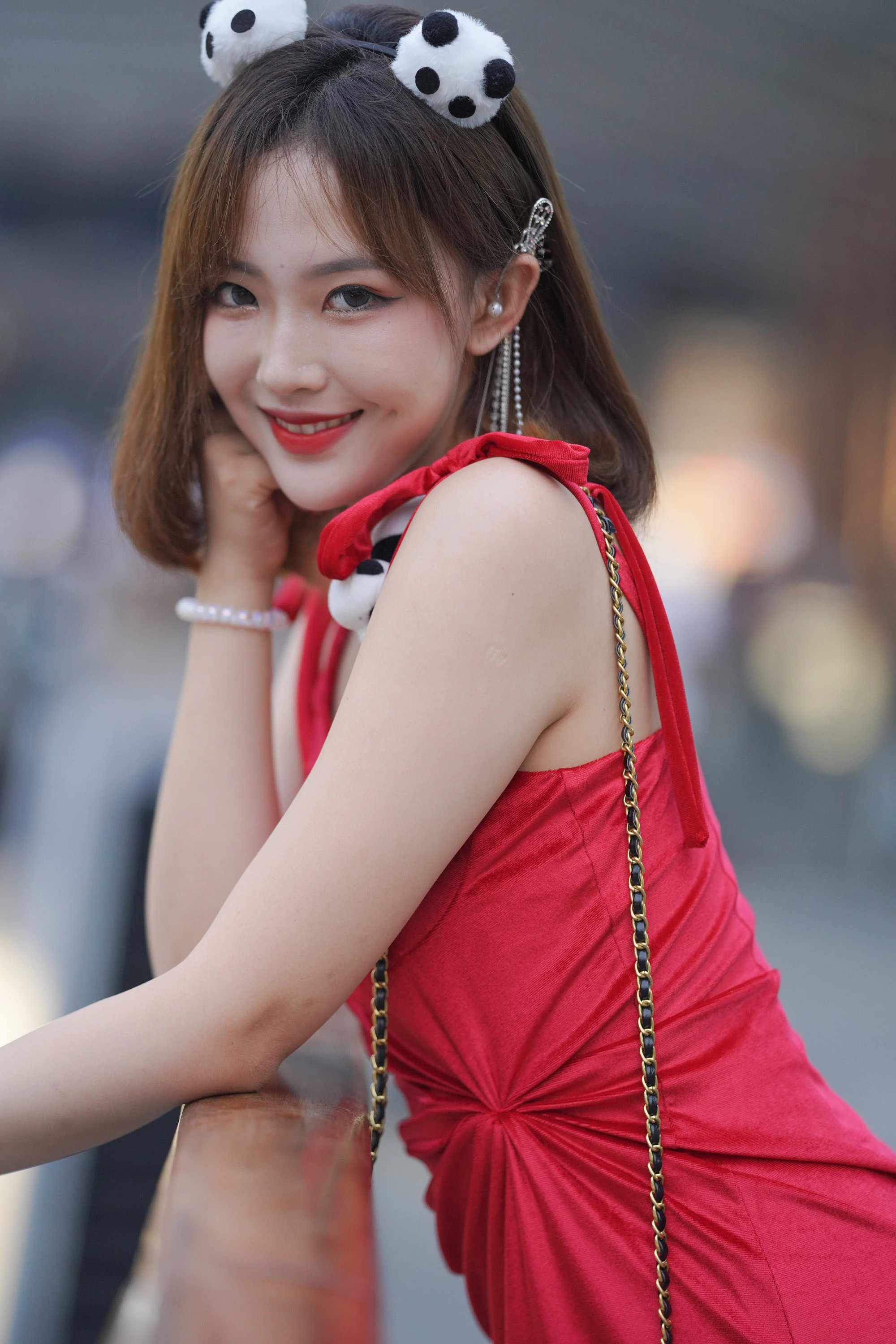  魔镜街拍,裙装,小姐姐,街拍,写真套图,yui金鱼