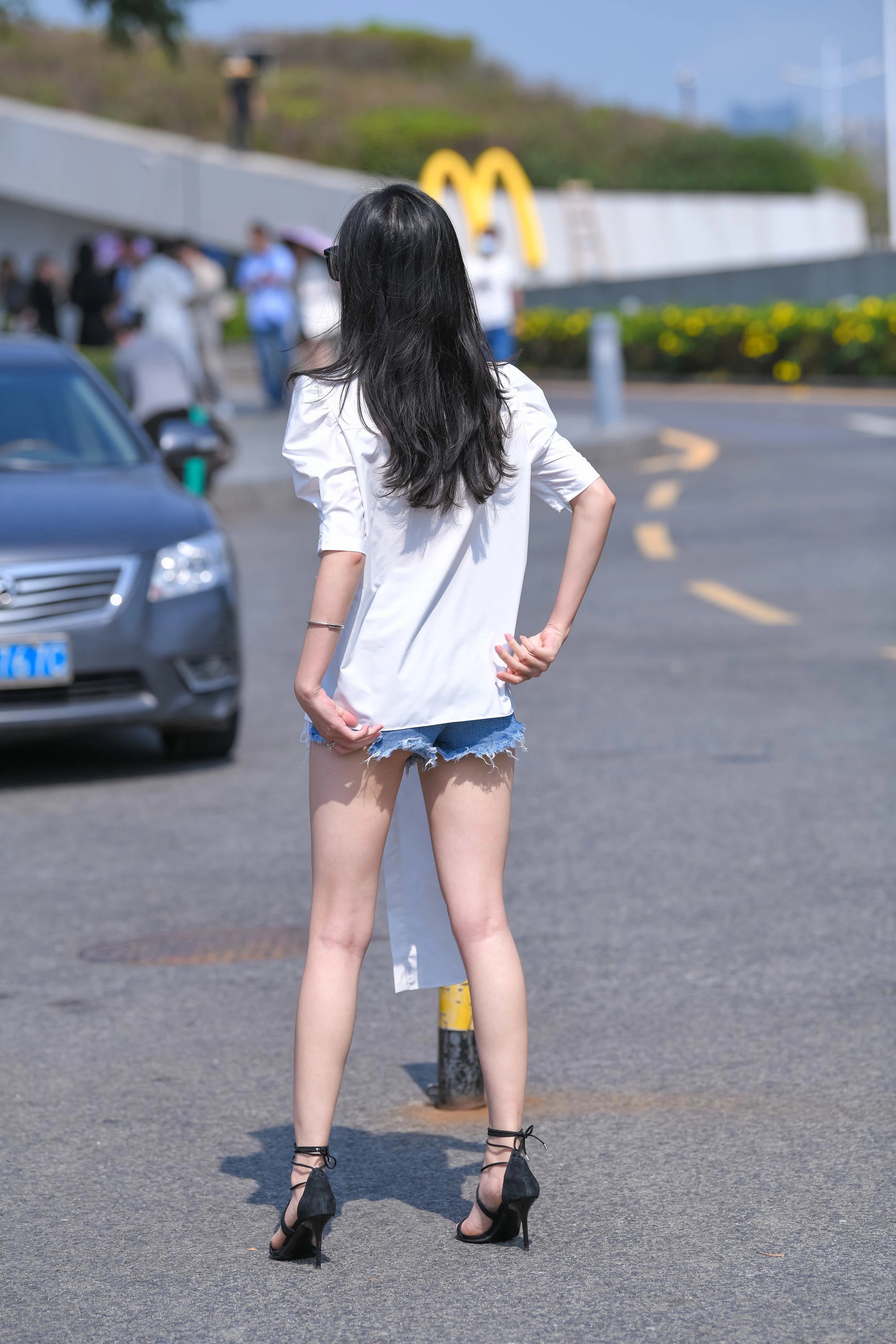  魔镜街拍,热裤,人妻,街拍,写真套图,SIEE丝意