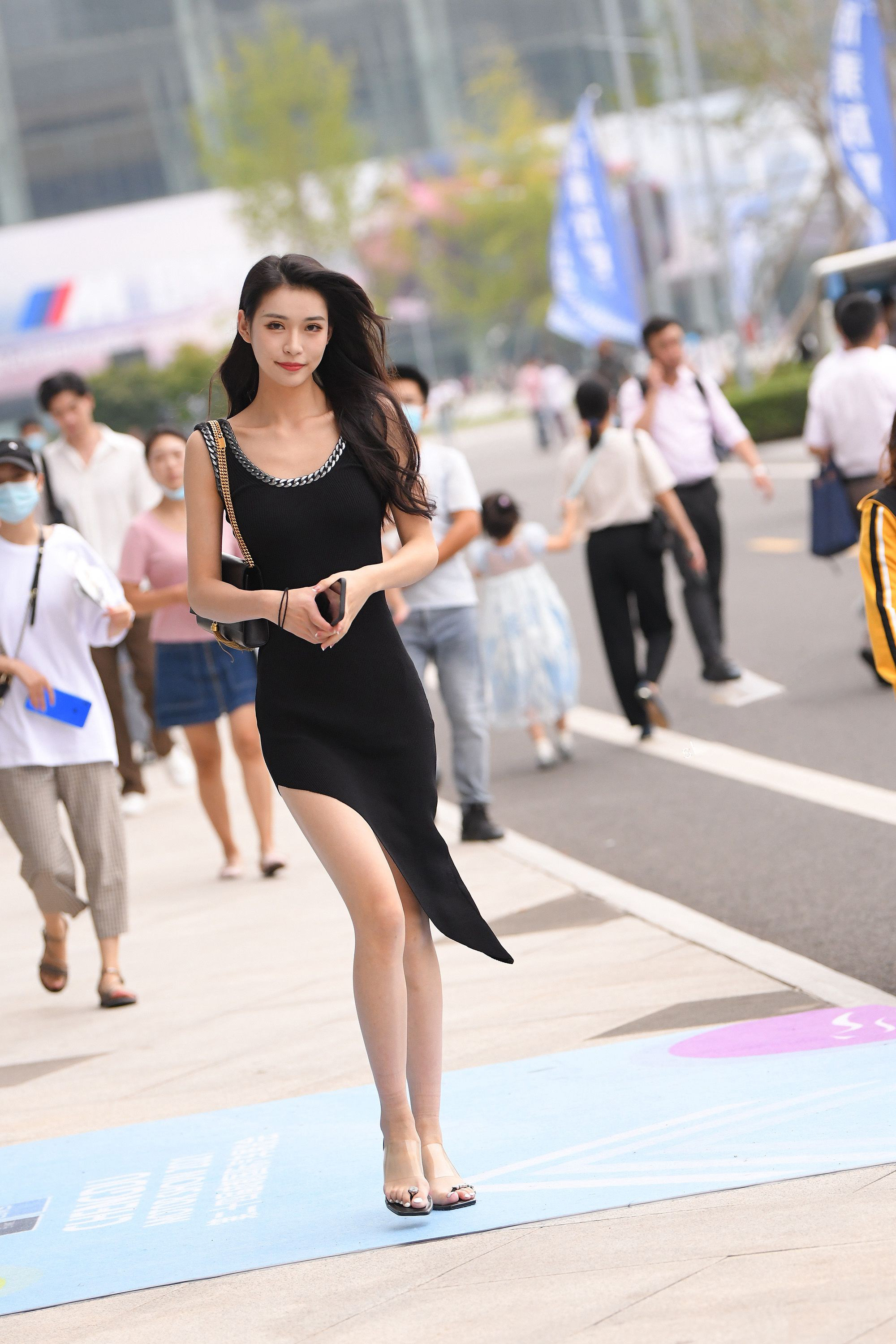  魔镜街拍,裙装,少妇,街拍,写真套图,大大卷卷小卷