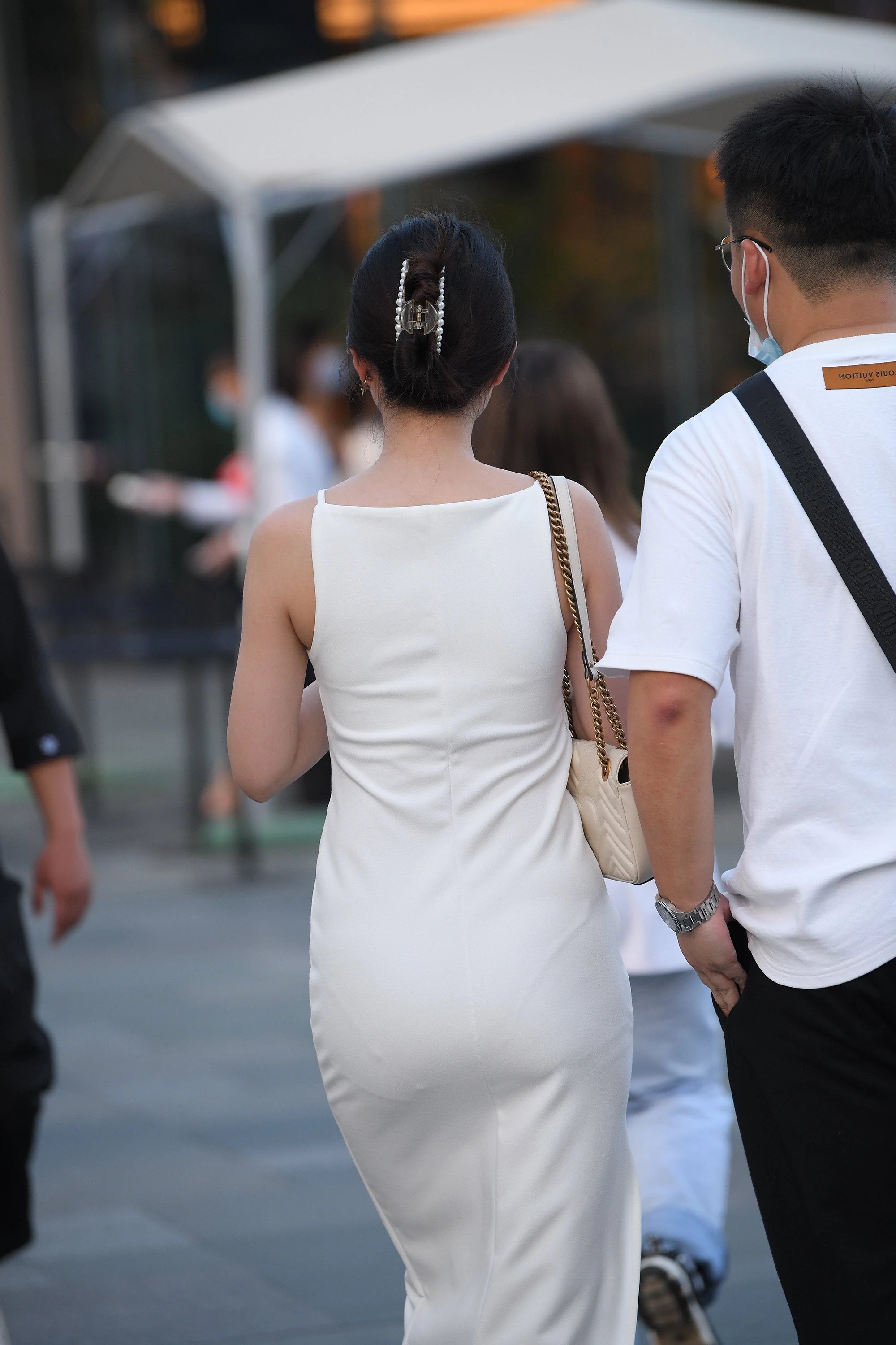  魔镜街拍,裙装,美女,街拍,写真套图,MyGirl美媛馆