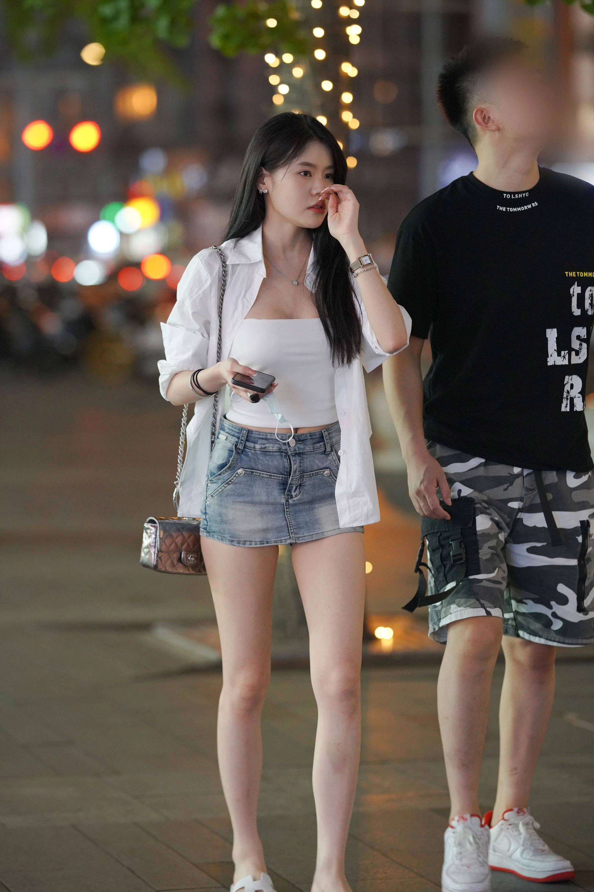  魔镜街拍,热裤,少妇,街拍,写真套图,Candy网红馆