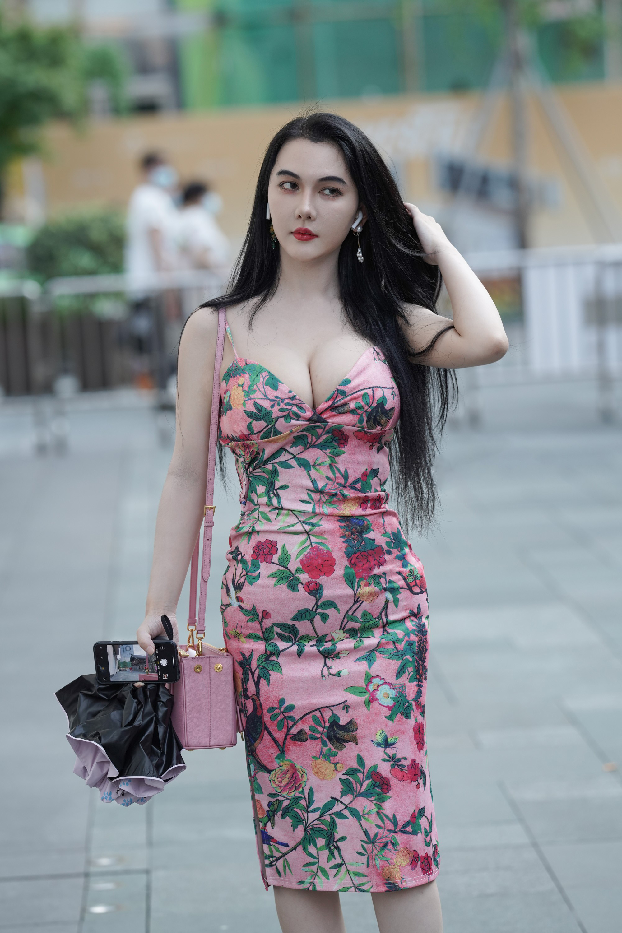  魔镜街拍,裙装,少妇,街拍,写真套图,丝月神