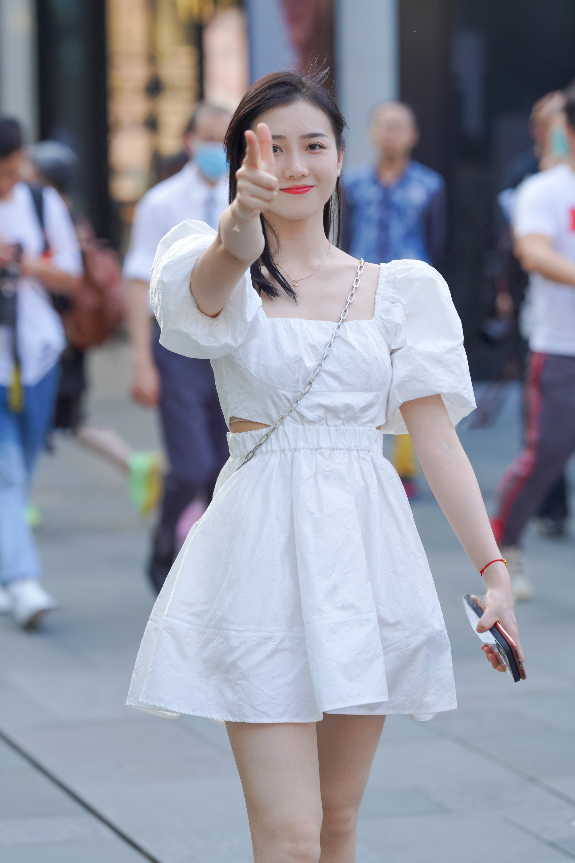  魔镜街拍,裙装,小姐姐,街拍,写真套图,轩萧学姐