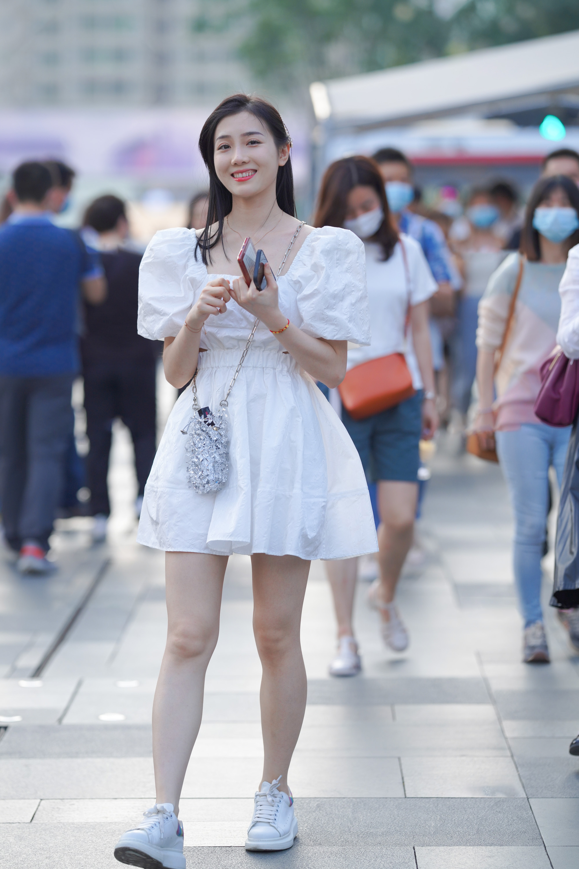  魔镜街拍,裙装,少妇,街拍,写真套图,MintYe薄荷叶