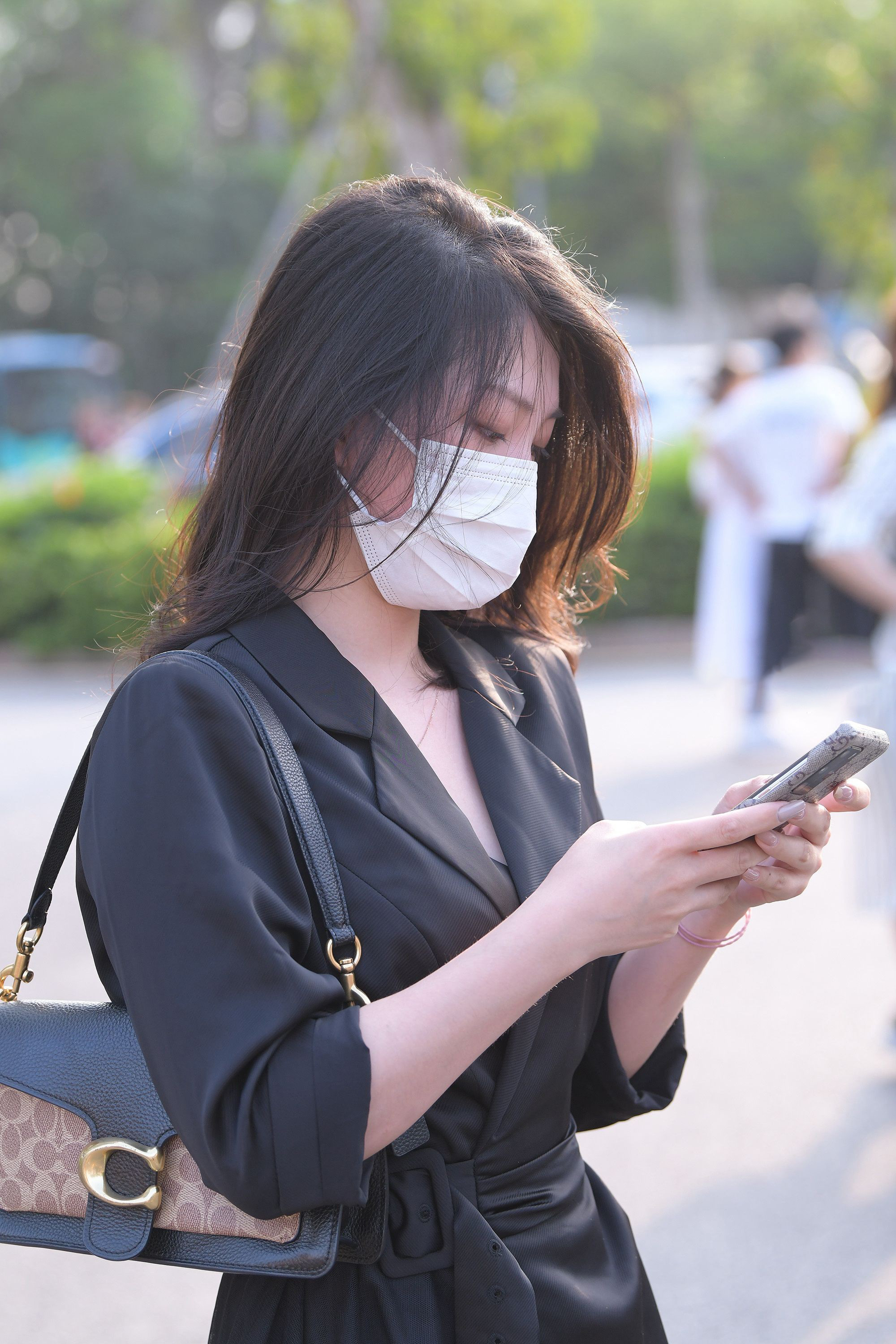  魔镜街拍,丝袜,裙装,人妻,街拍,写真套图,初夏女神