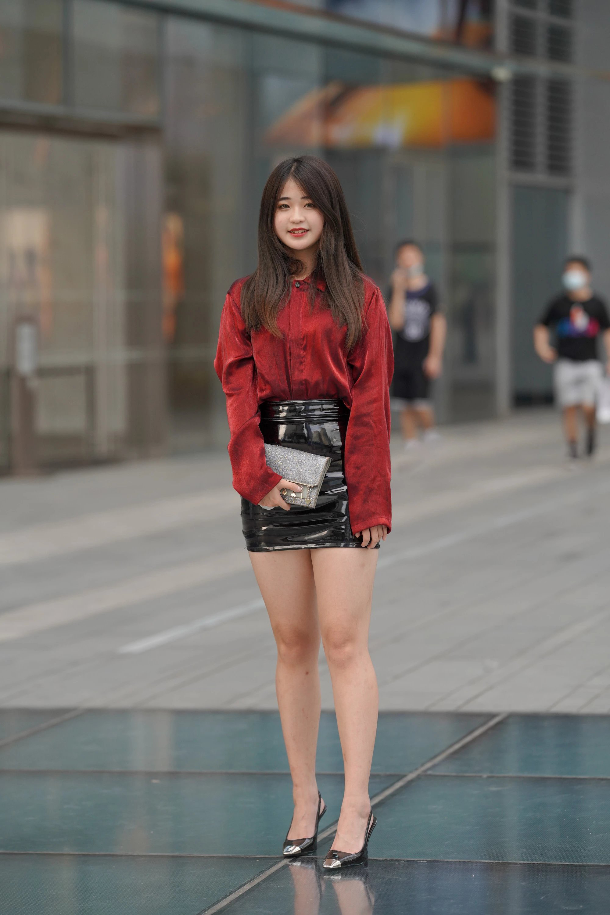  街拍鸭,魔镜街拍,裙装,熟女,街拍,写真套图,袜秀写真