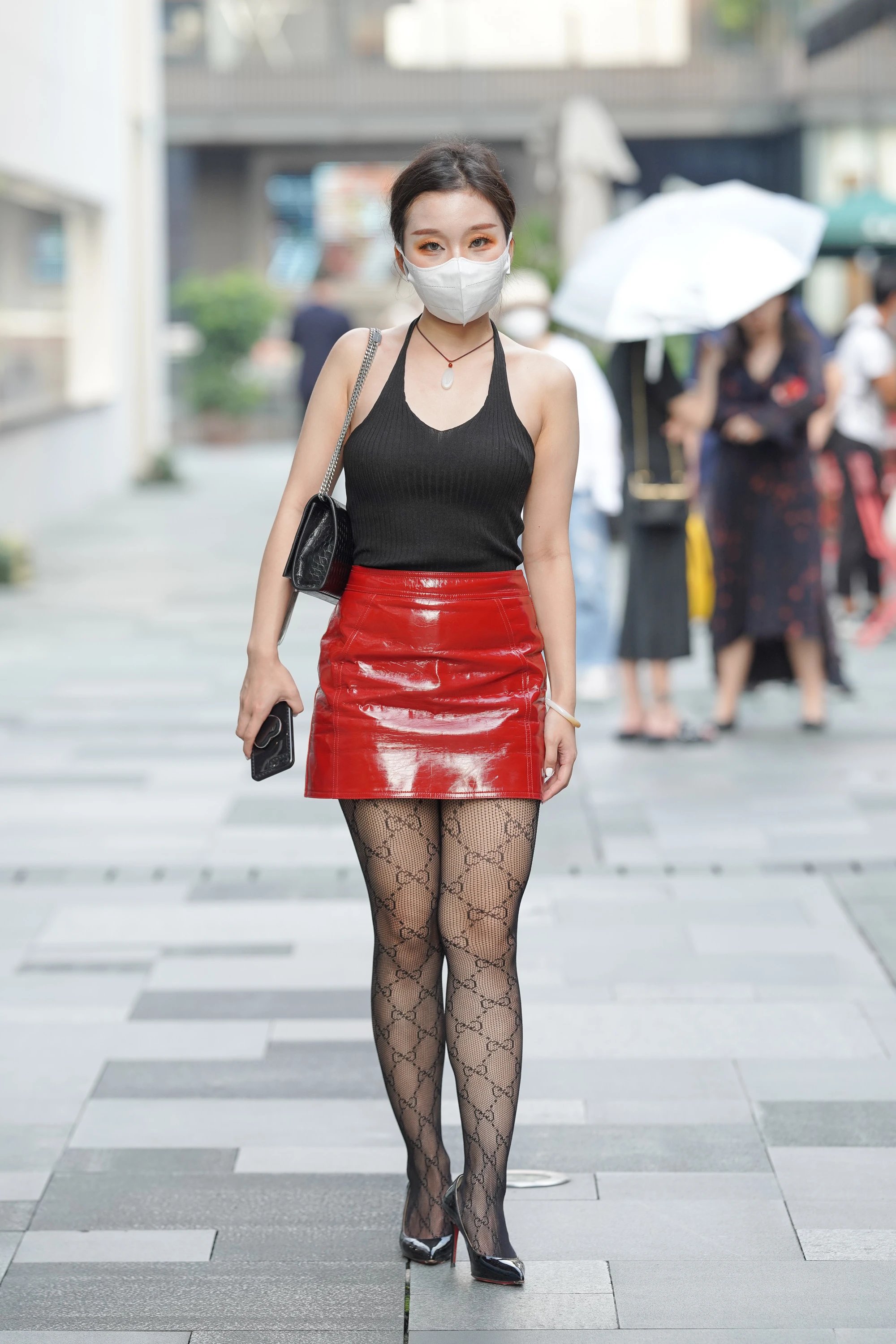  魔镜街拍,丝袜,裙装,熟女,街拍,写真套图,MT蜜团