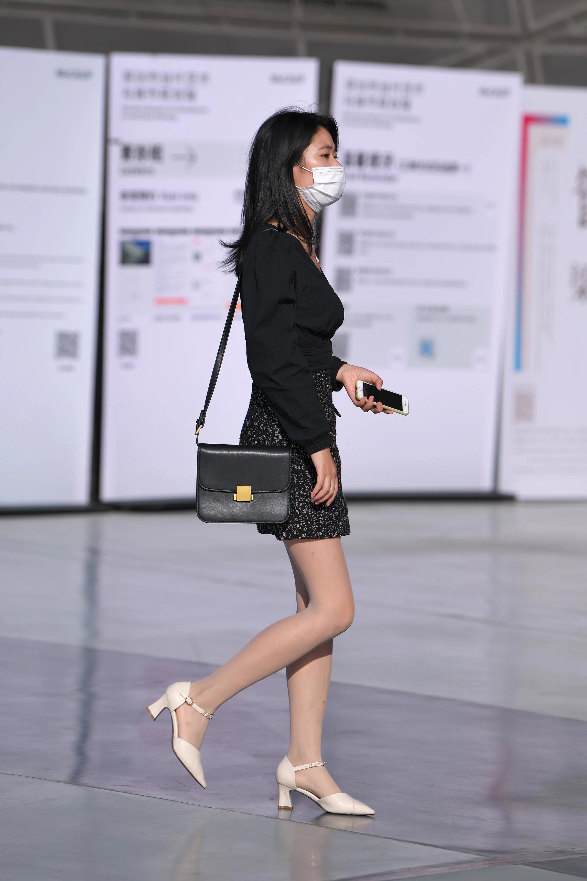  魔镜街拍,丝袜,裙装,小姐姐,街拍,写真套图,凛子酱