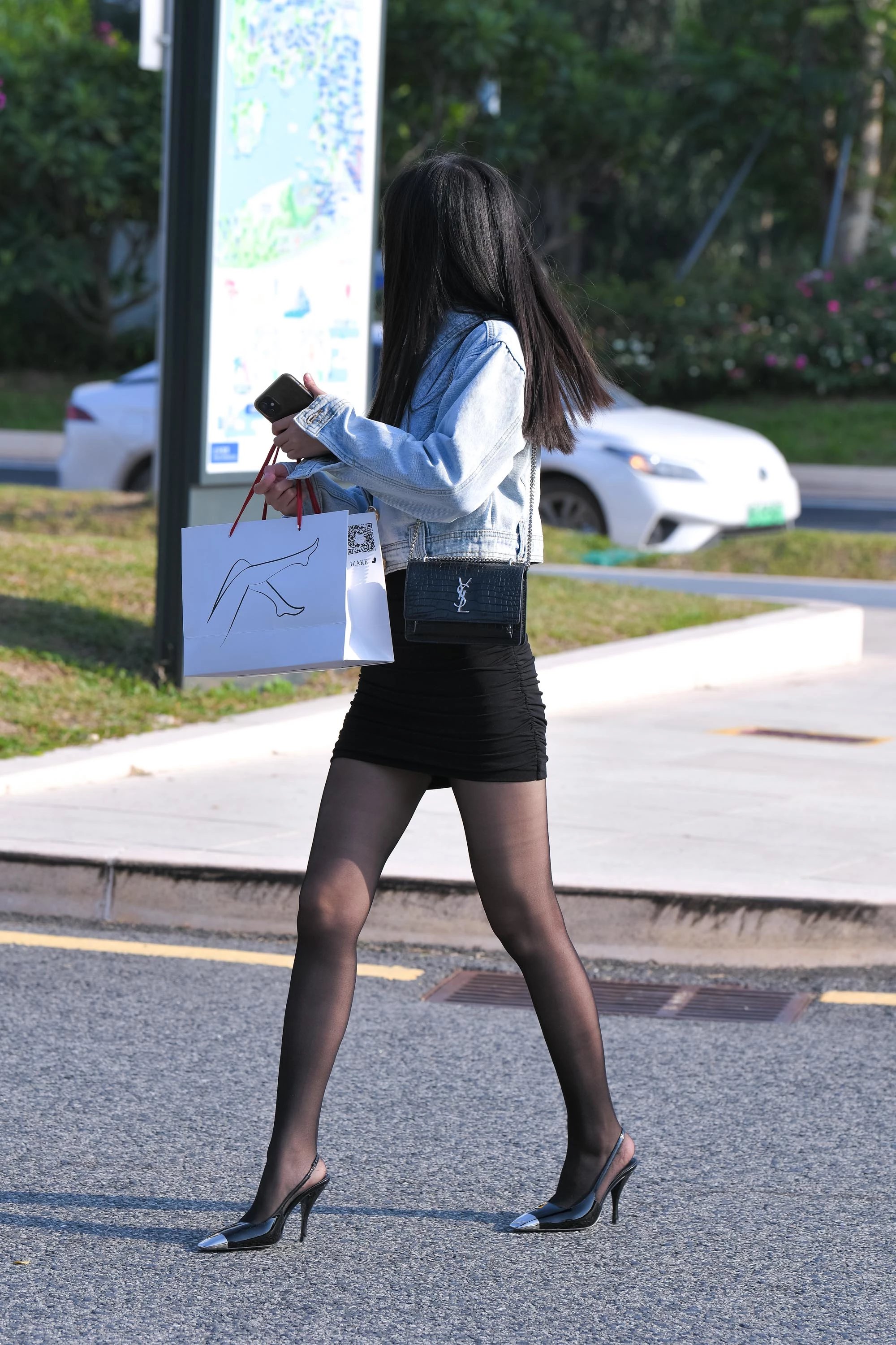  魔镜街拍,丝袜,裙装,熟女,街拍,写真套图,DJAWA