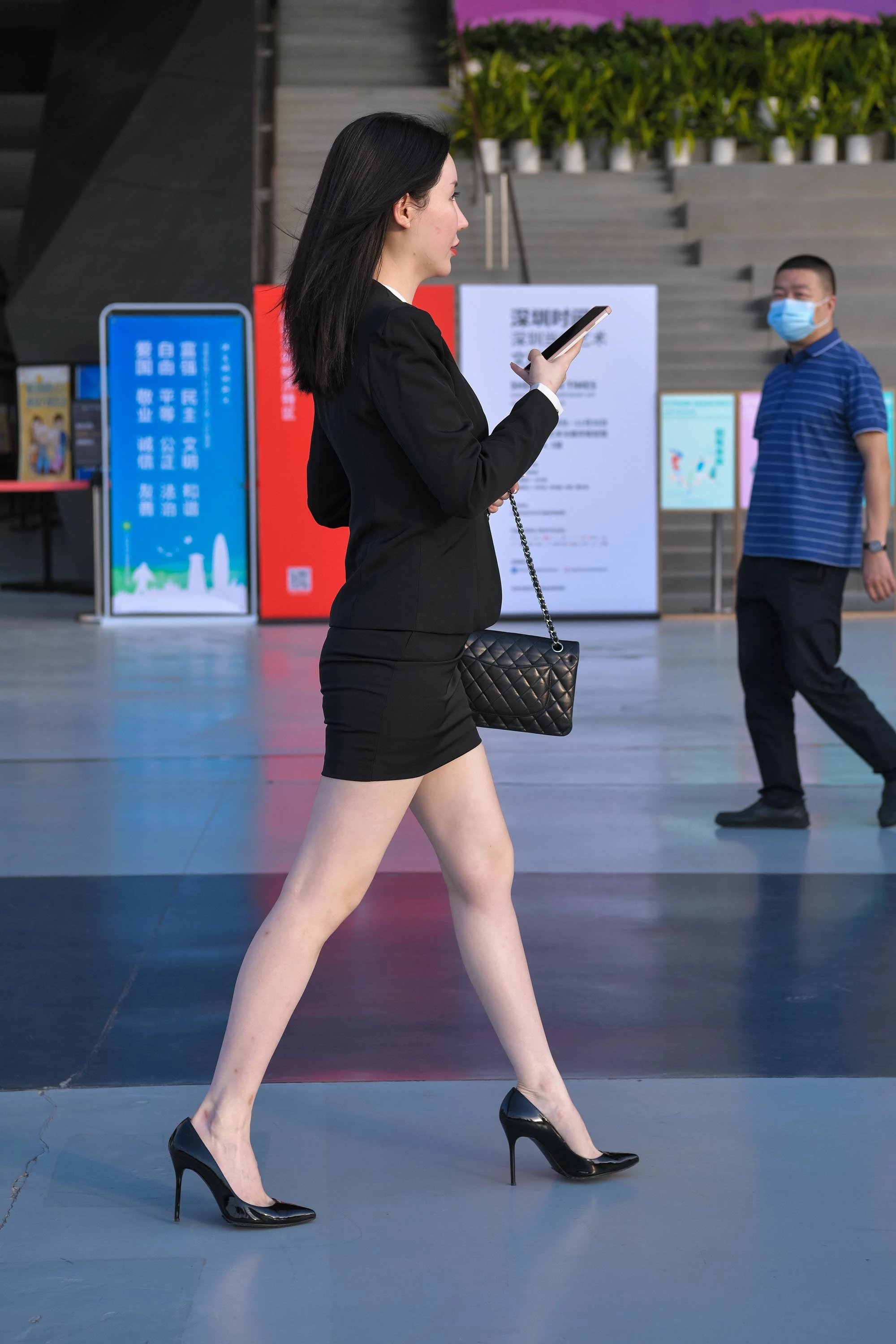  街拍鸭,魔镜街拍,裙装,人妻,街拍,写真套图,NinJa阿寨寨