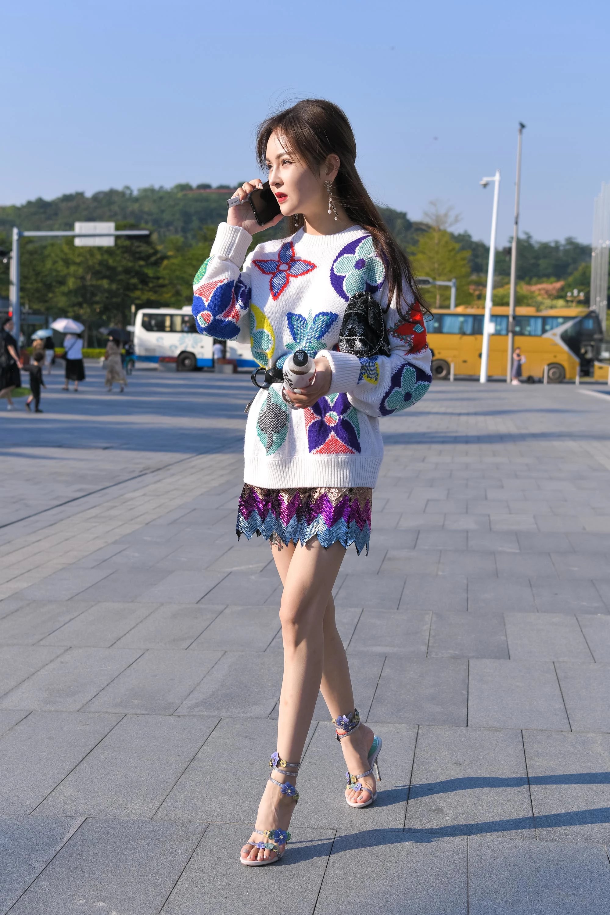  魔镜街拍,裙装,熟女,街拍,写真套图,妖君白研