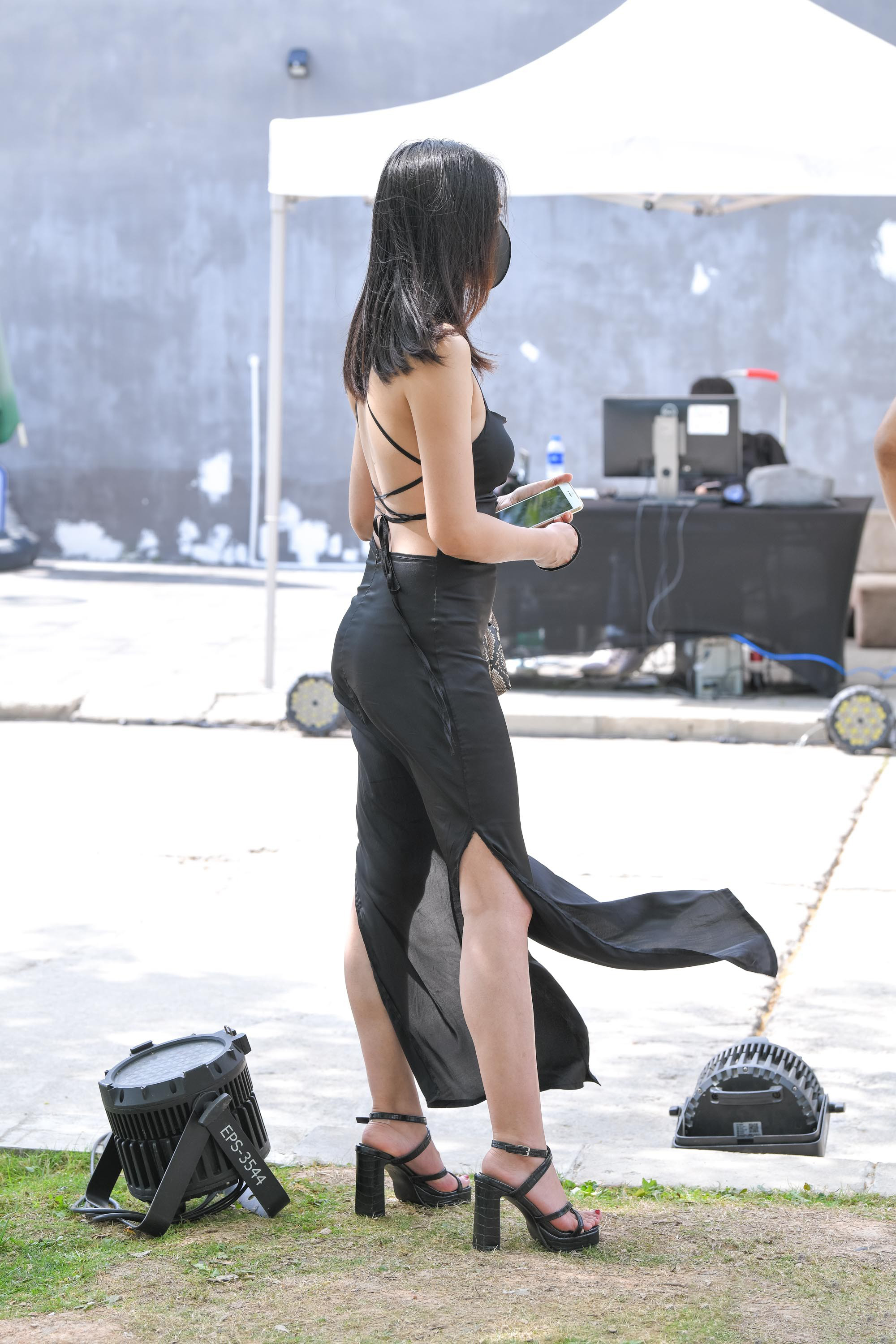  魔镜街拍,裙装,美女,街拍,写真套图,初夏女神