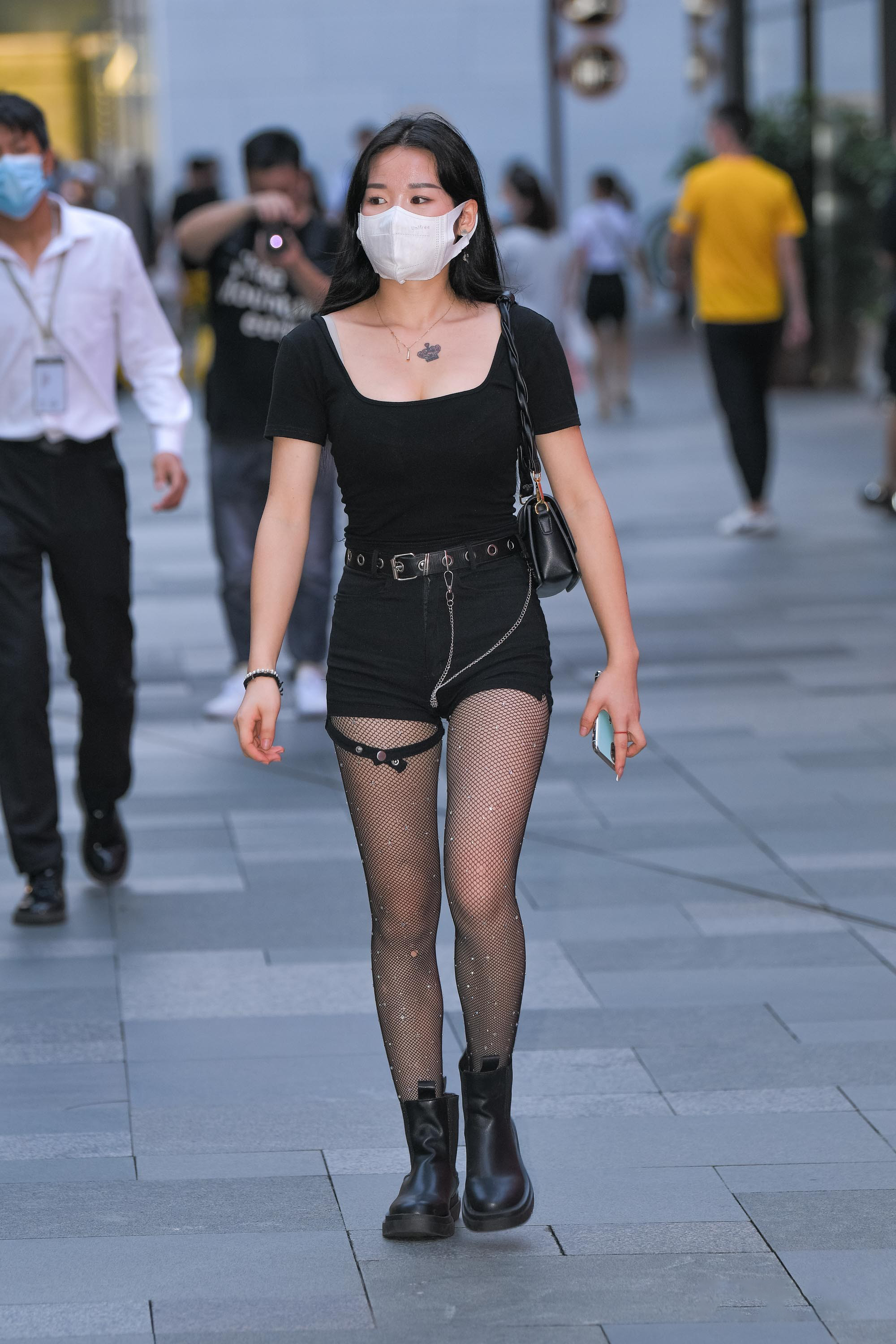  魔镜街拍,热裤,丝袜,美女,街拍,写真套图,LISS丽丝映像