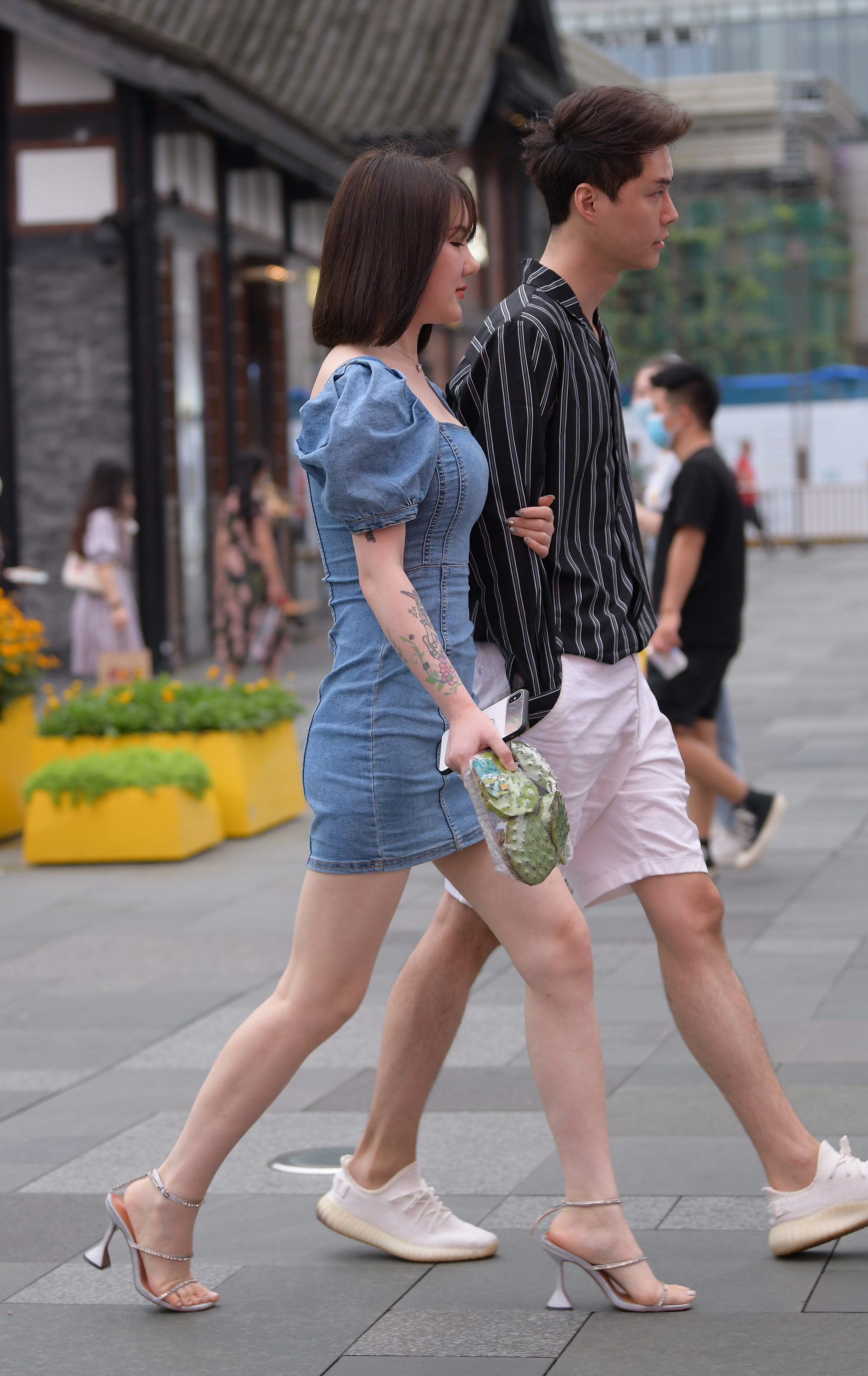  魔镜街拍,裙装,少妇,街拍,写真套图,雪琪SAMA