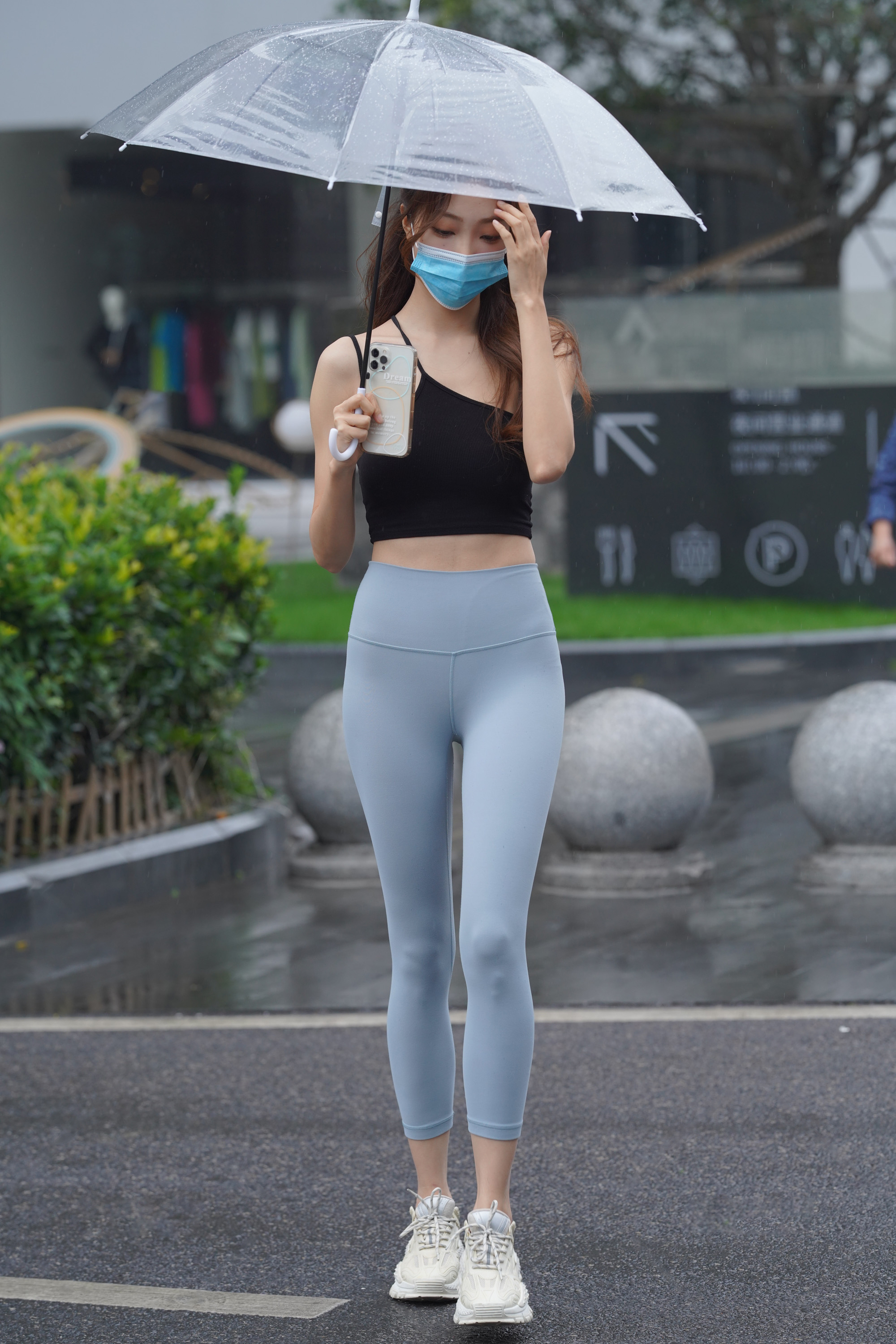  街拍鸭,魔镜街拍,紧身裤,人妻,街拍,写真套图,MFStar模范学院