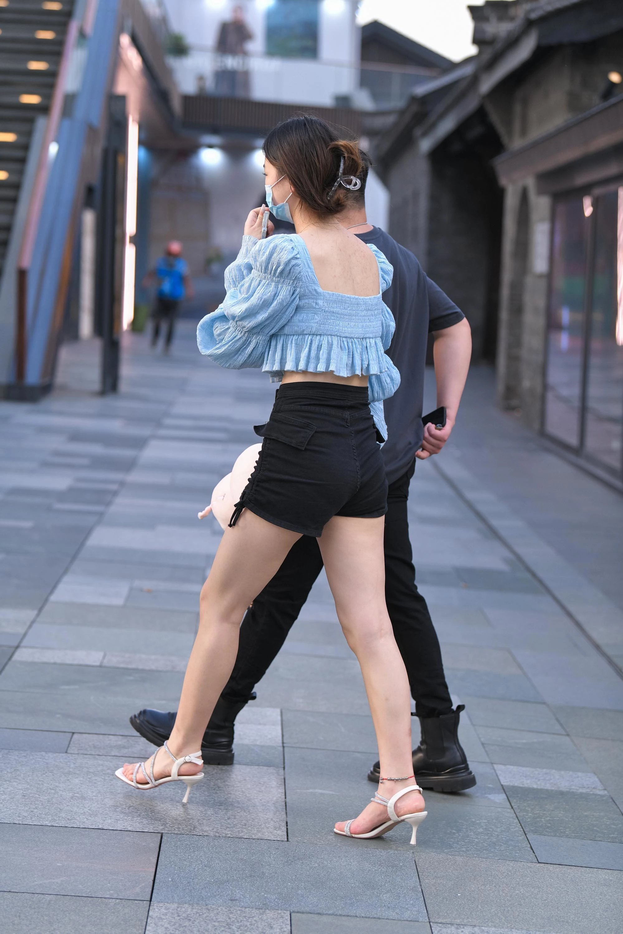  魔镜街拍,热裤,少妇,街拍,写真套图,YouMi尤蜜荟