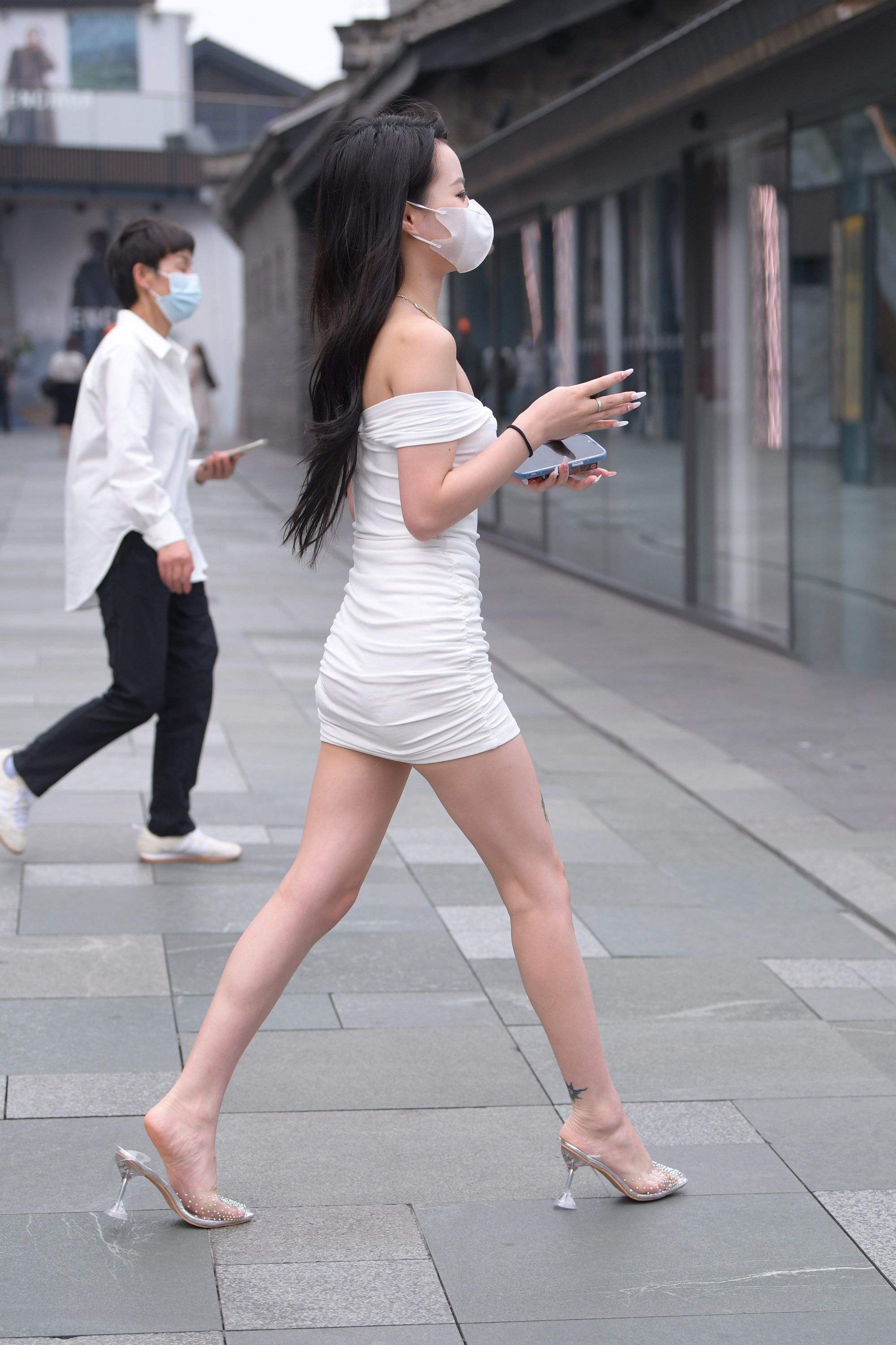  魔镜街拍,裙装,美女,街拍,写真套图,安乔乔儿