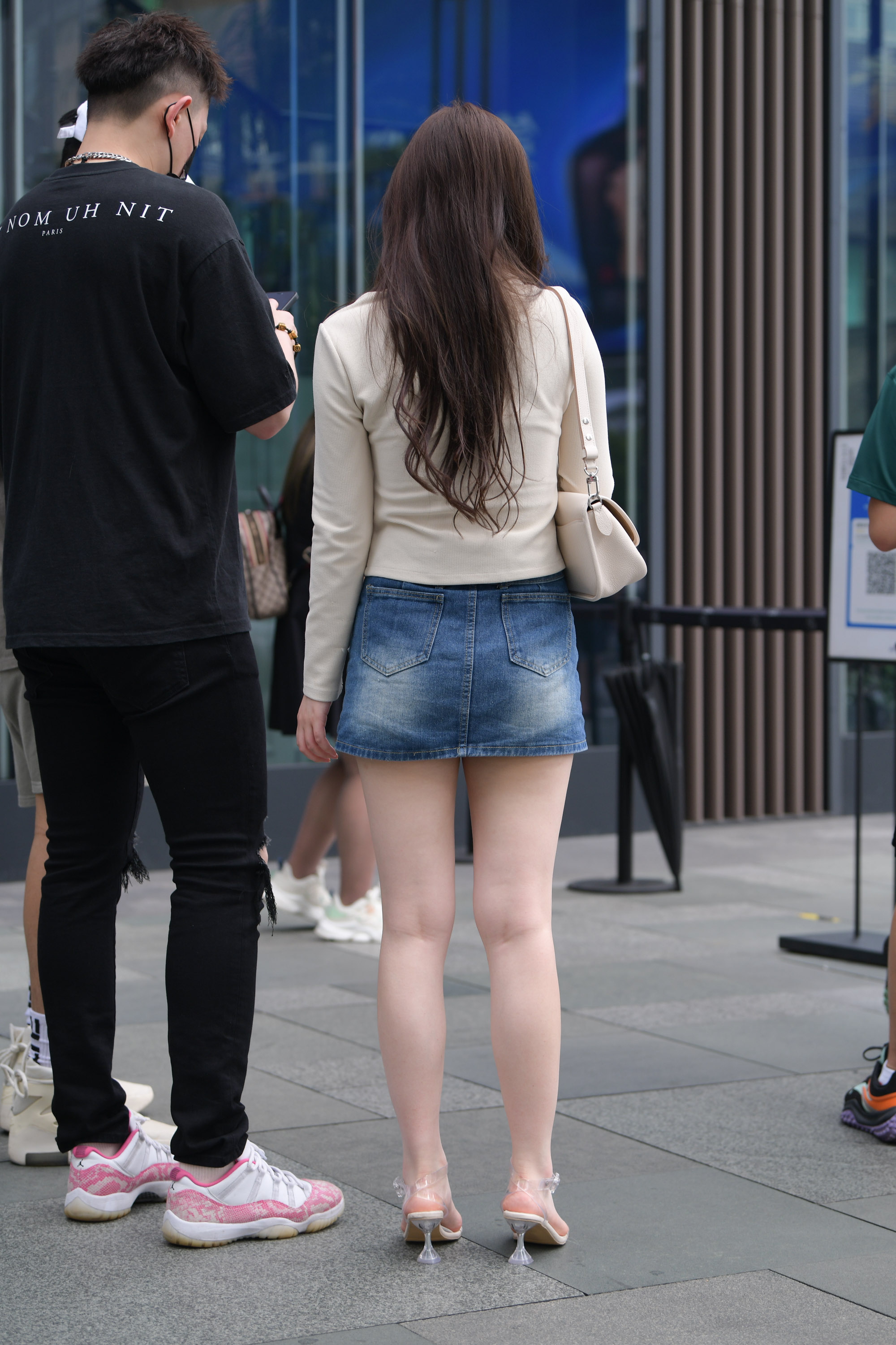  魔镜街拍,裙装,小姐姐,街拍,写真套图,踏青公园系列