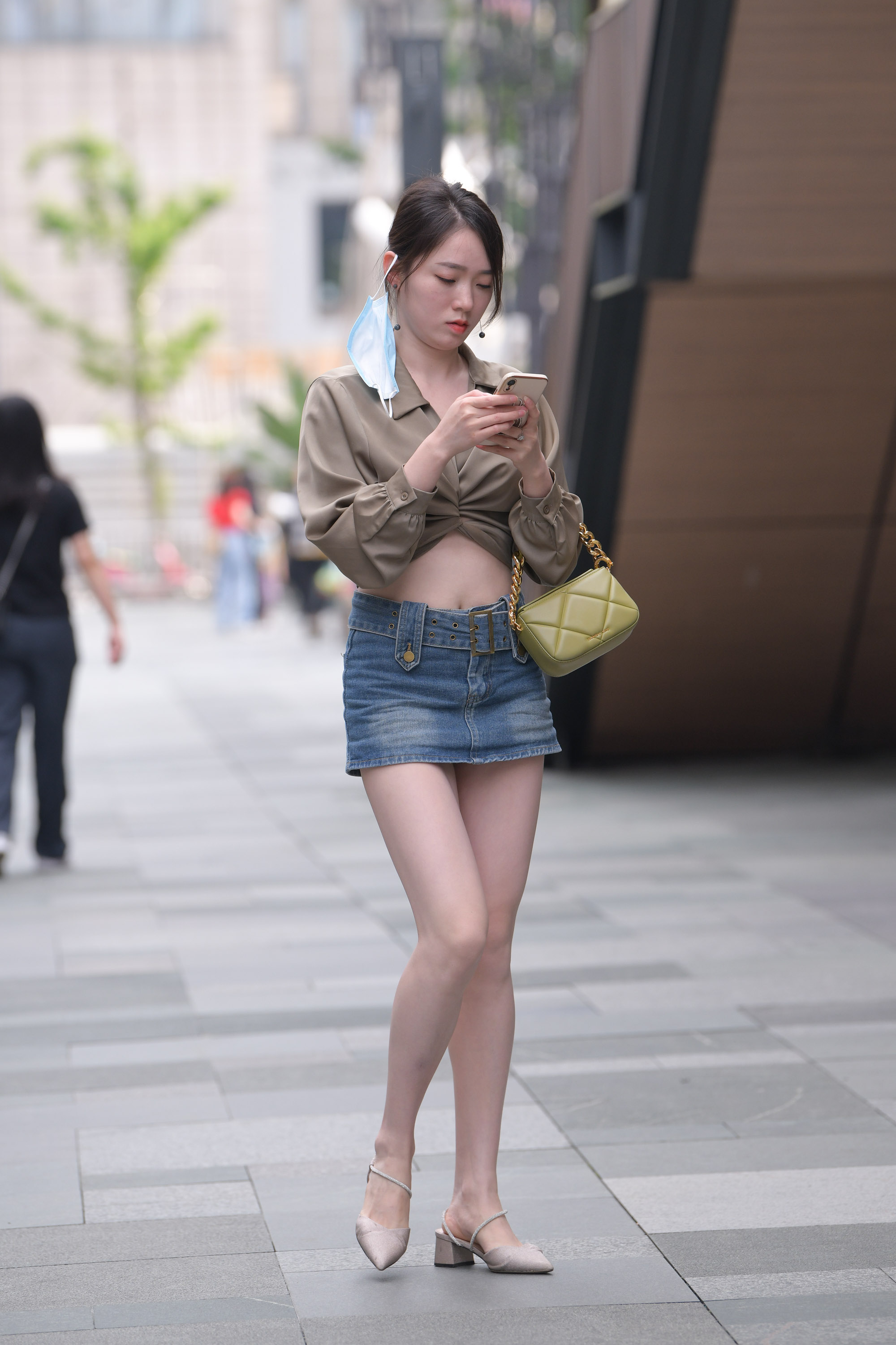  魔镜街拍,裙装,美女,街拍,写真套图,Yuki亭