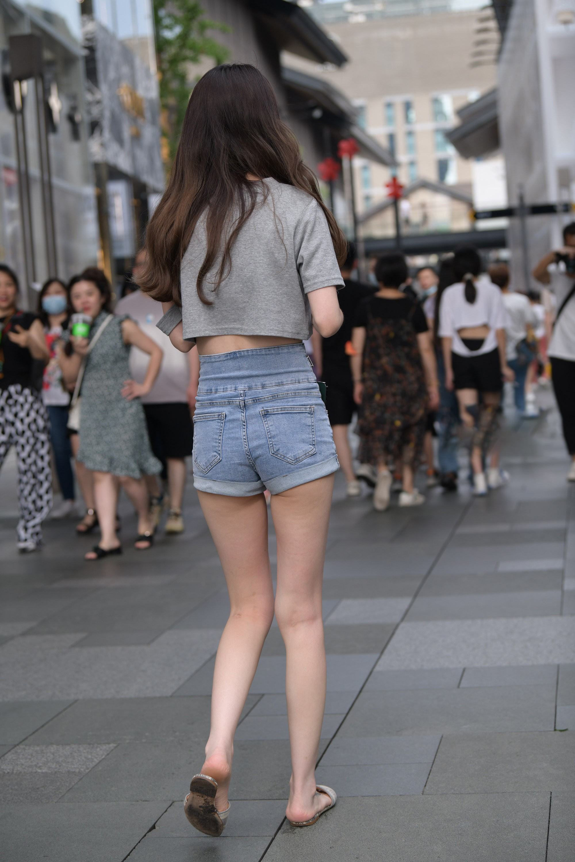  魔镜街拍,热裤,熟女,街拍,写真套图,DKGirl御女郎