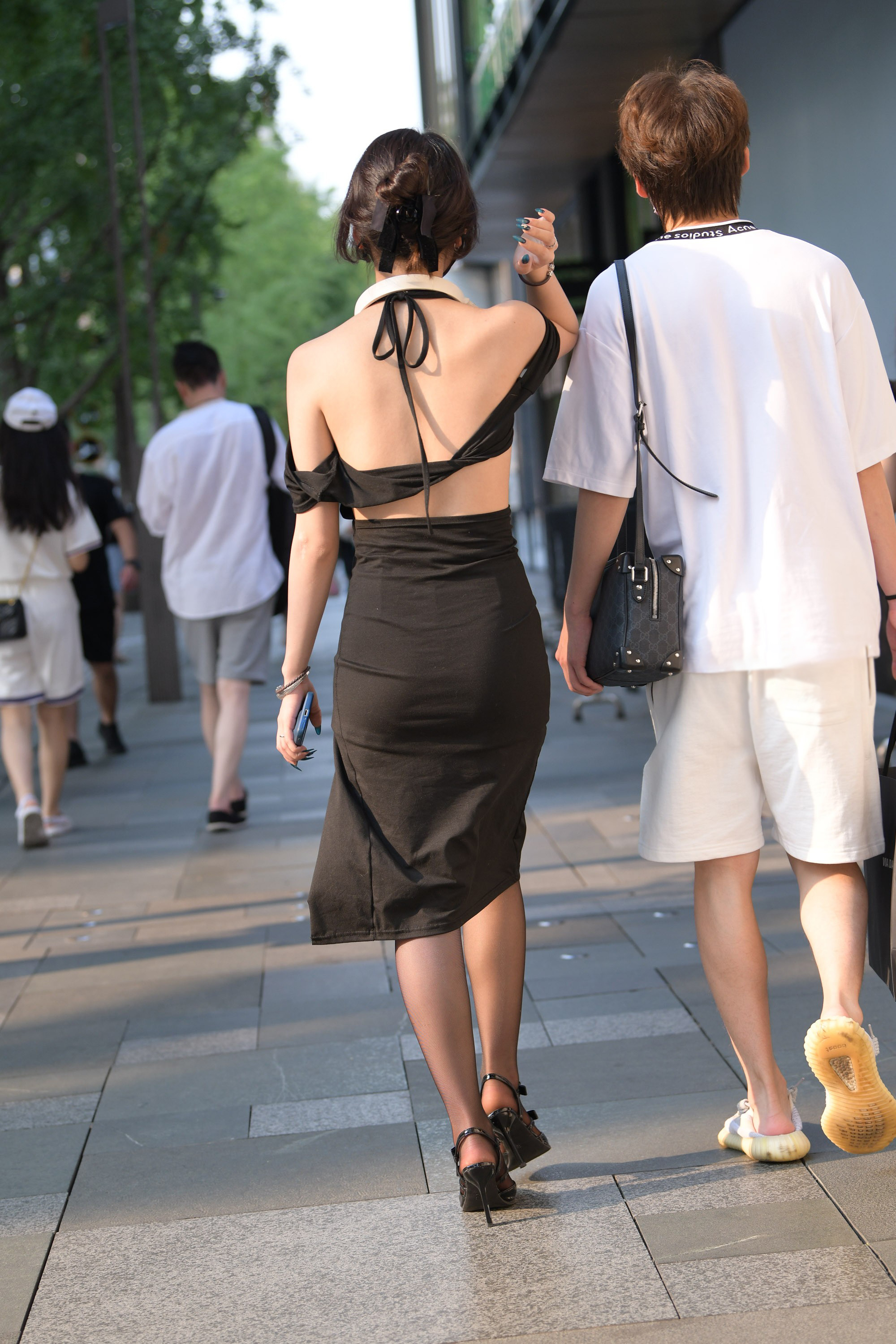  魔镜街拍,丝袜,裙装,美女,街拍,写真套图,Fushii_海堂