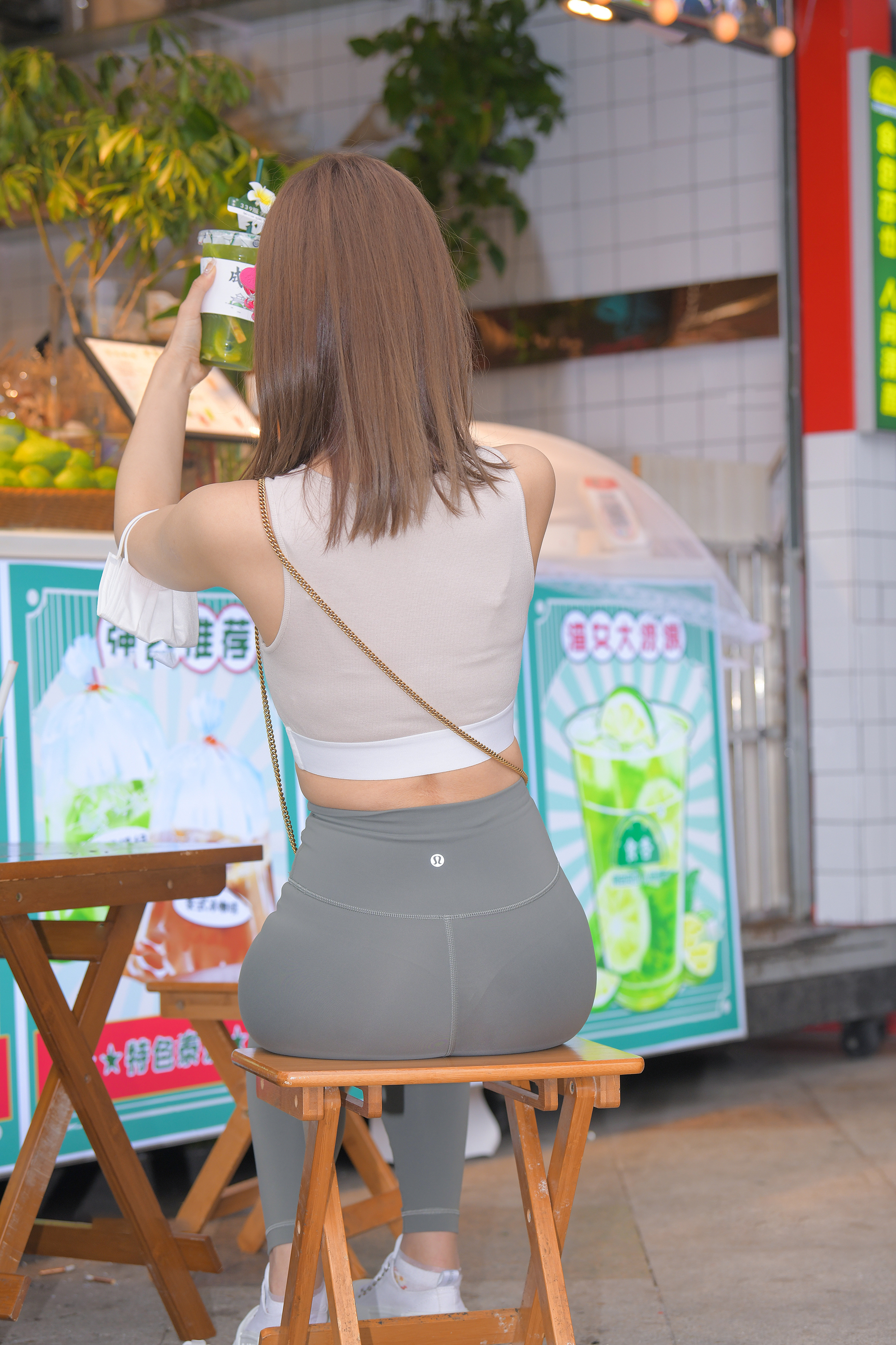 图片[11]-M770 灰绿色瑜伽裤美女 26G 瑜姿-KHL.CC-快活林