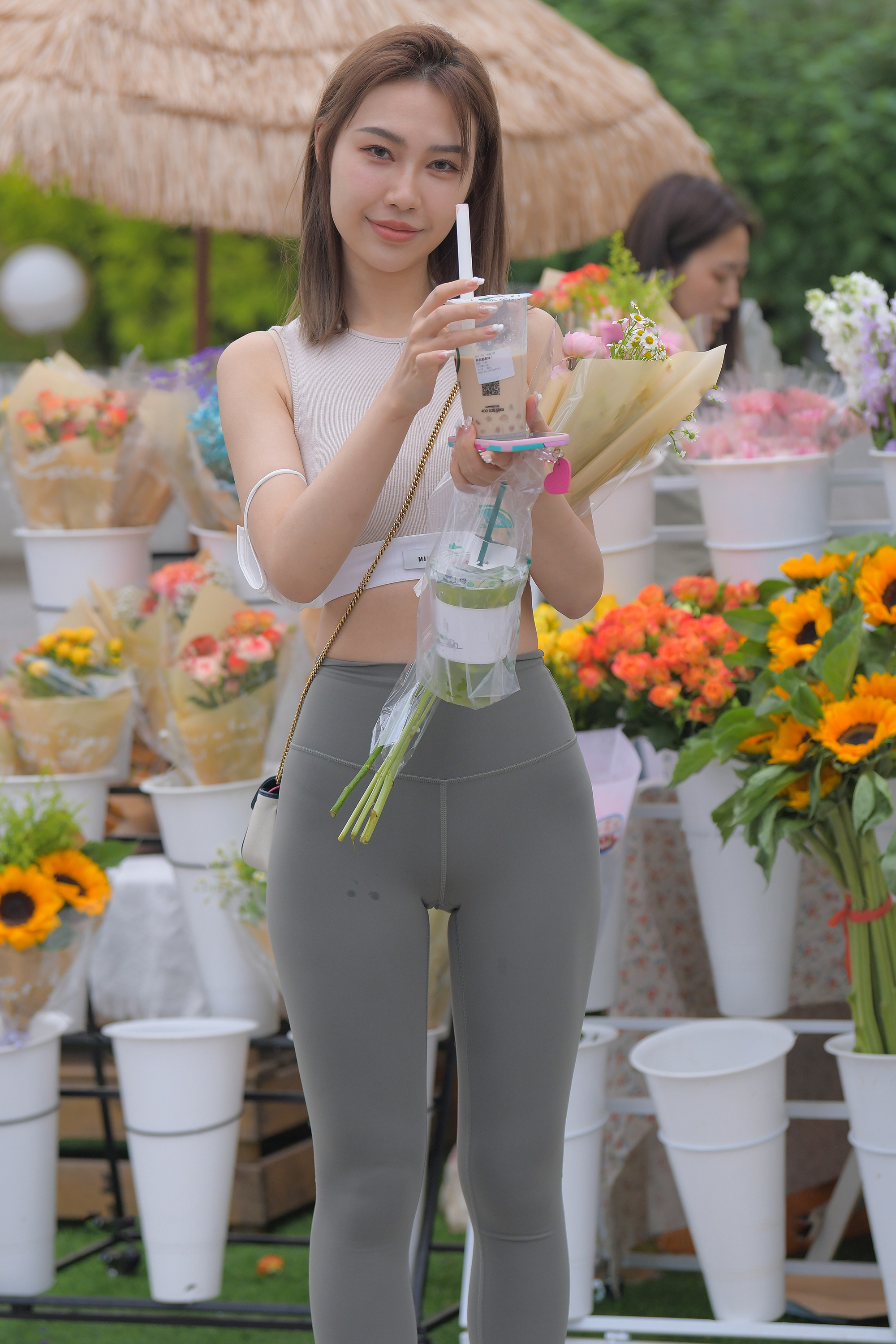图片[13]-M770 灰绿色瑜伽裤美女 26G 瑜姿-KHL.CC-快活林
