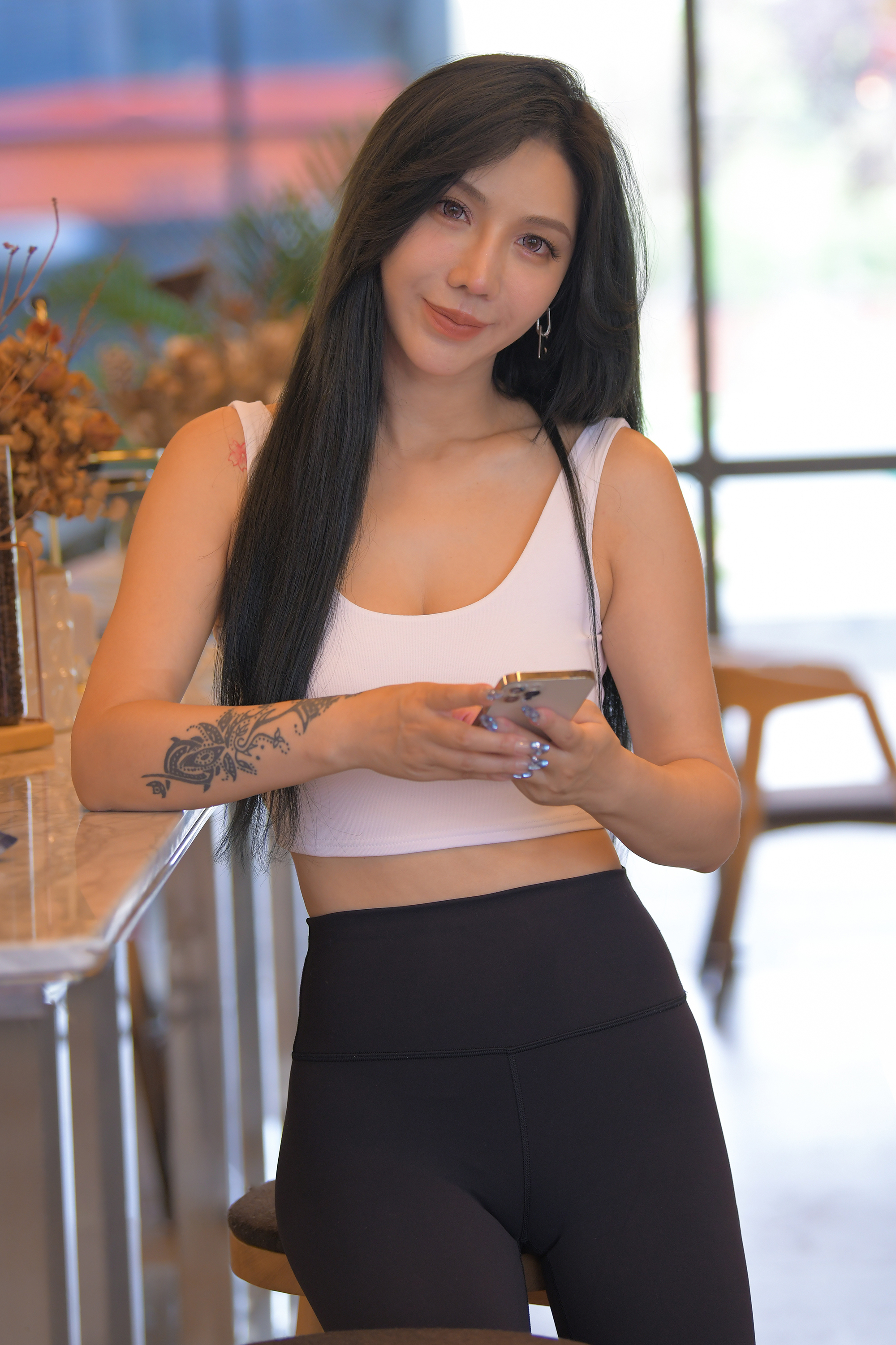 ★视频+套图★ M1427 黑色瑜伽裤美女 35G-KHL.CC-快活林