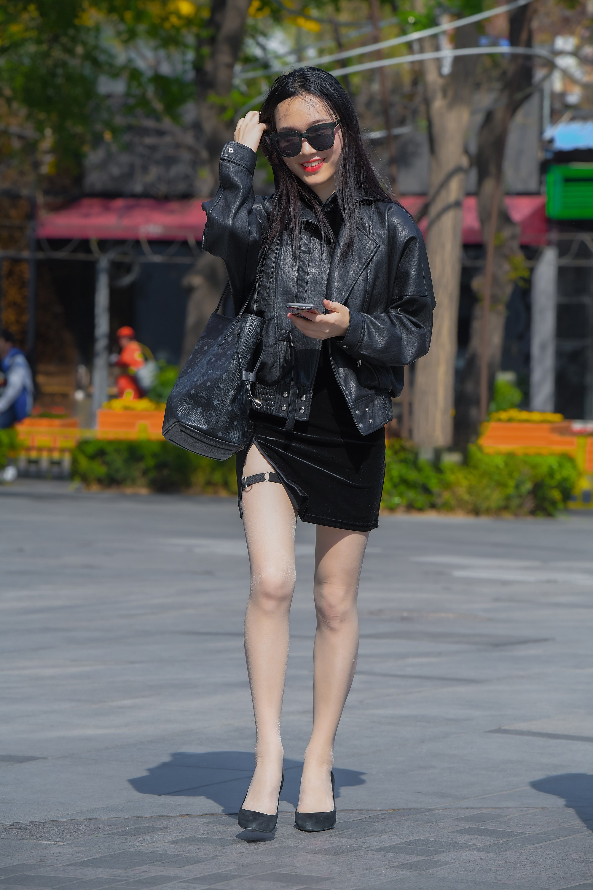  魔镜街拍,丝袜,裙装,熟女,街拍,写真套图,WingS影私荟