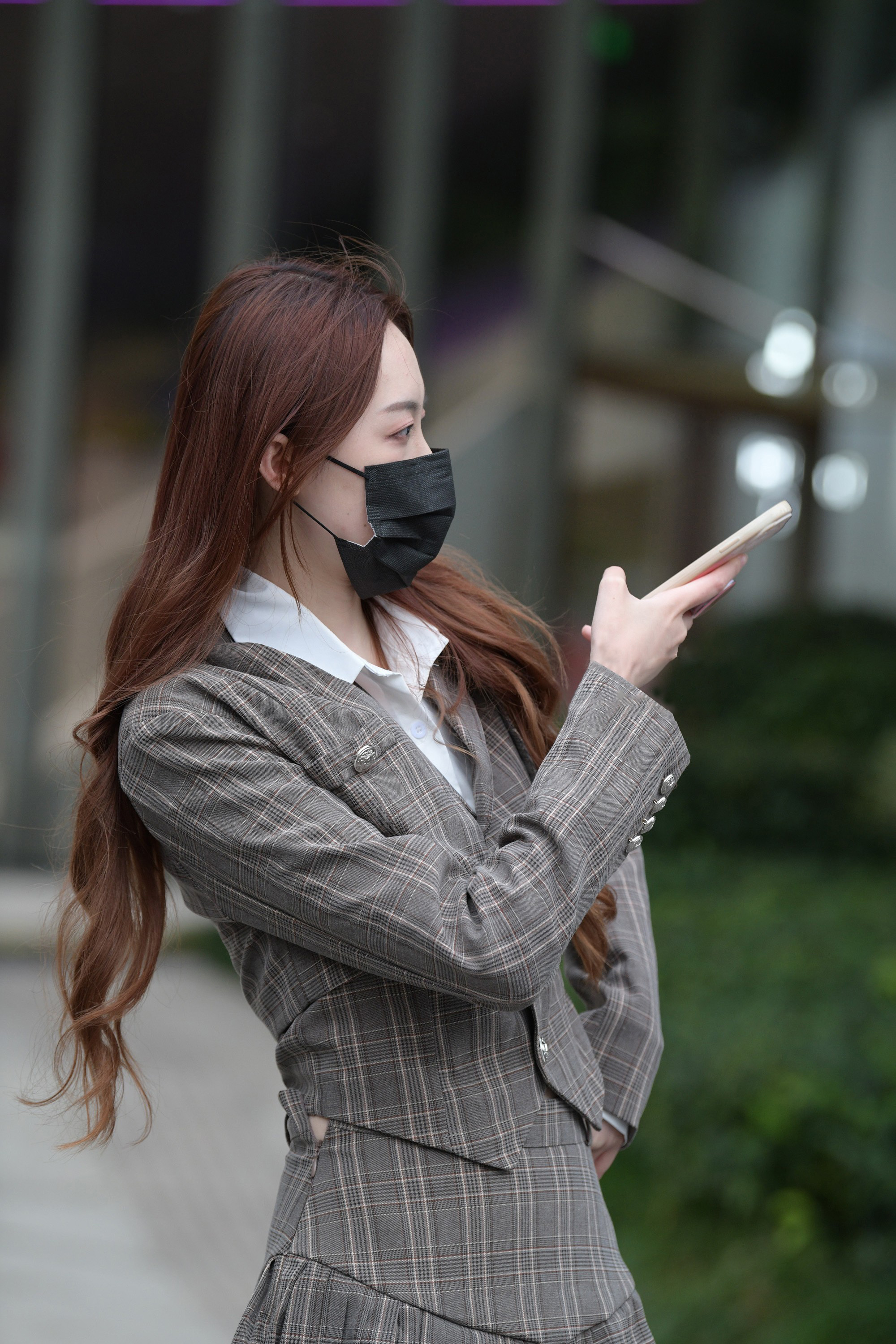  魔镜街拍,裙装,少妇,街拍,写真套图,QingDouKe青豆客