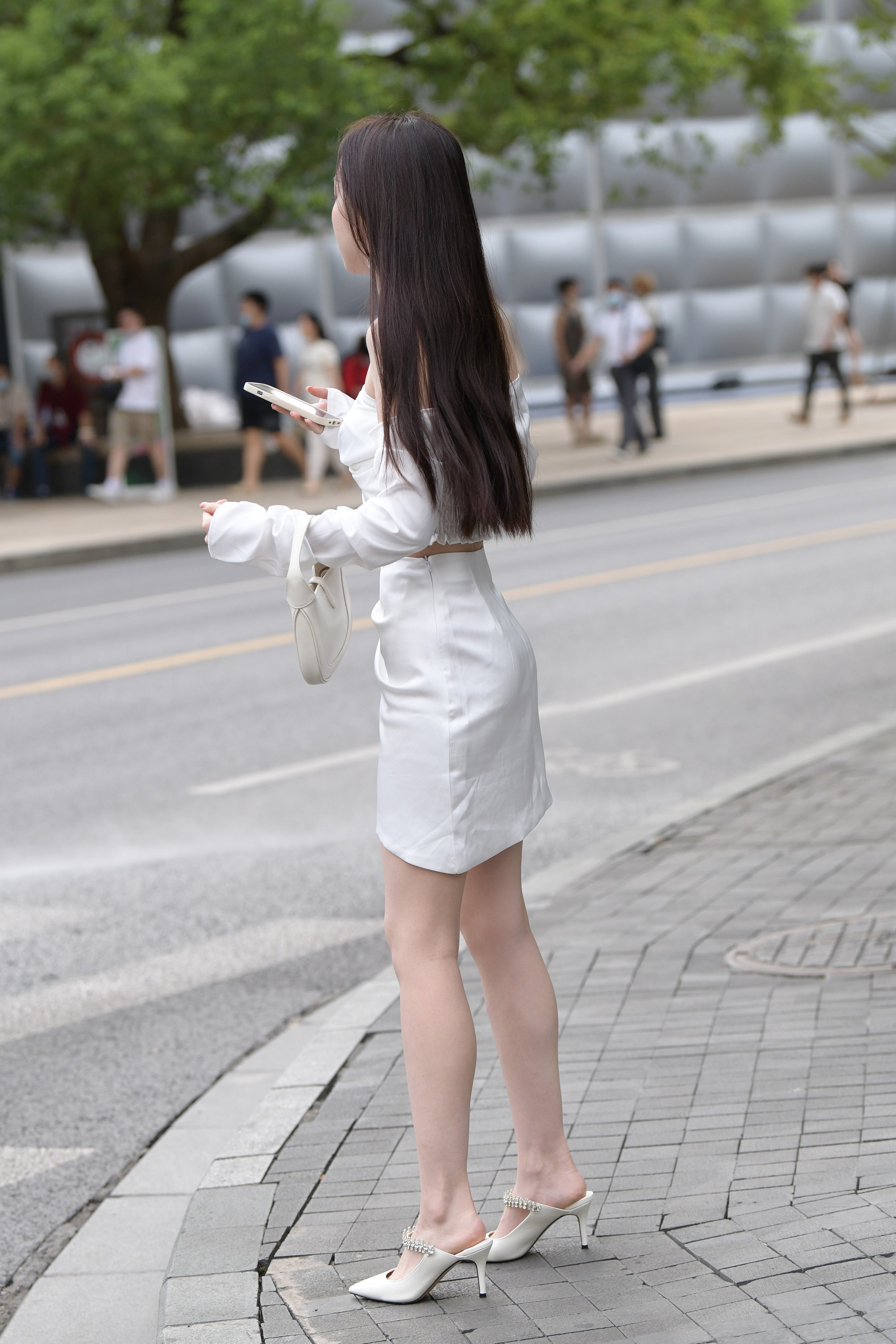  街拍鸭,魔镜街拍,裙装,人妻,街拍,写真套图,LICCL丽绮映像