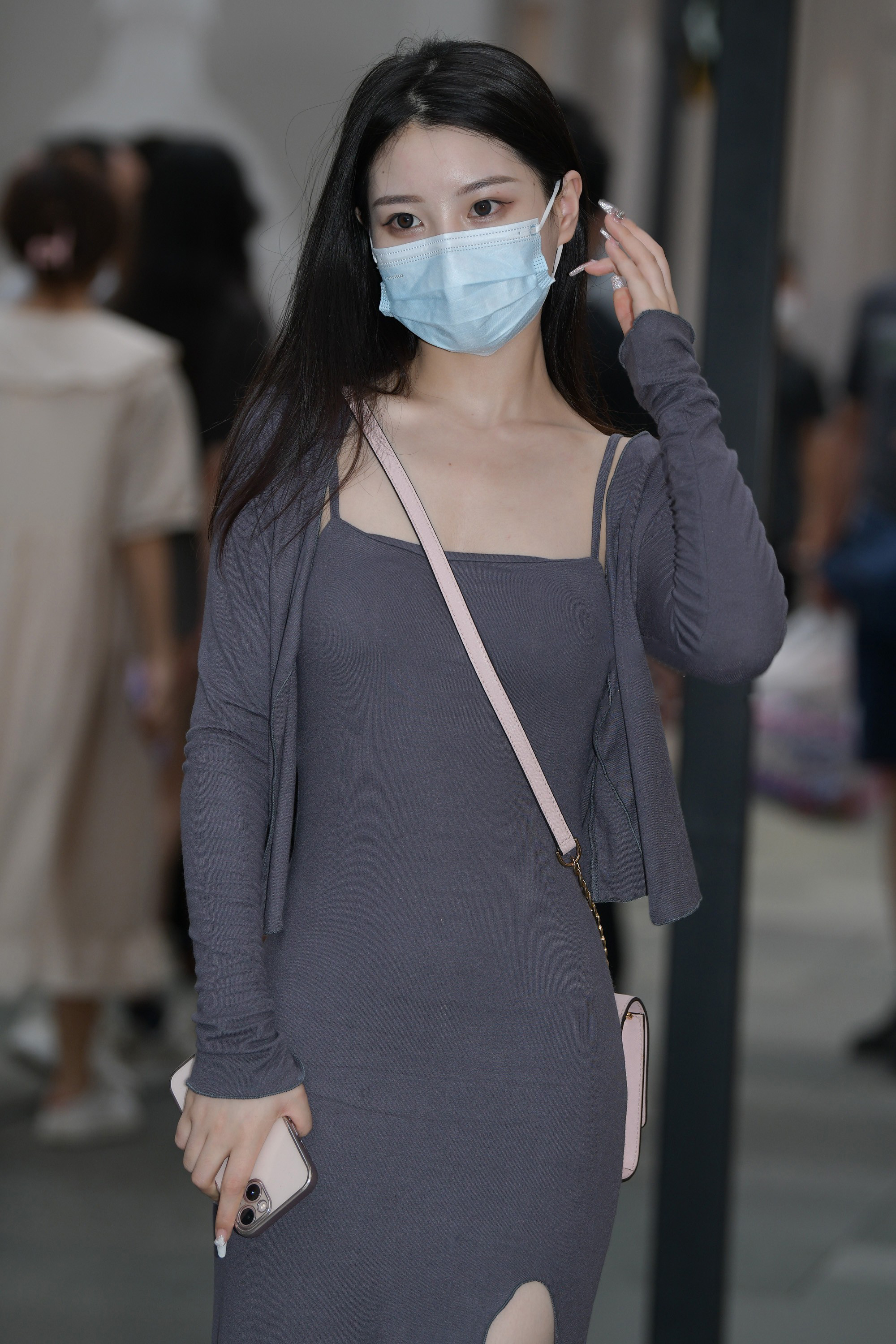  魔镜街拍,裙装,小姐姐,街拍,写真套图,MiStar魅妍社