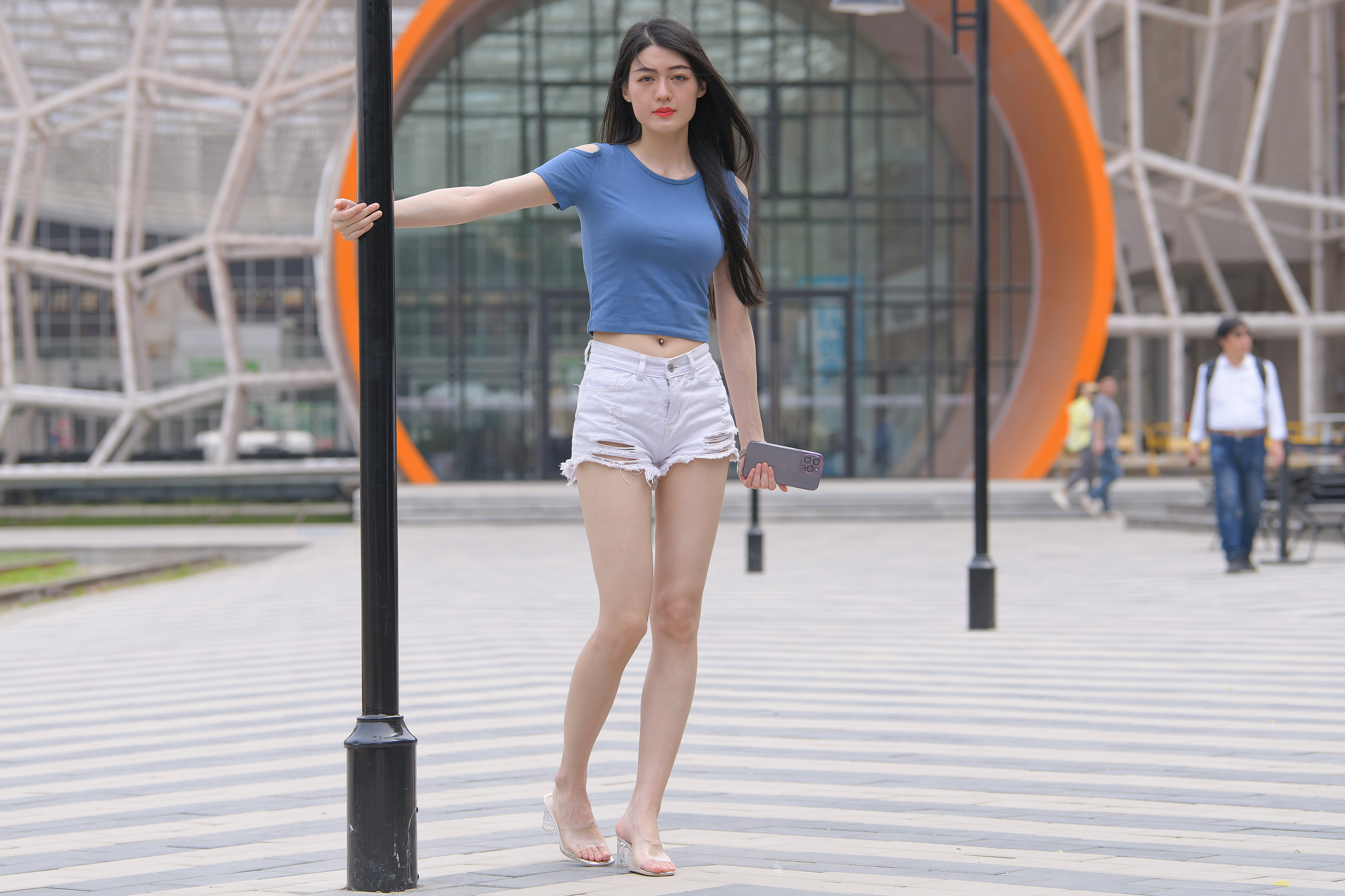 图片[12]-M1123 白色热裤美女 32G 文婷-KHL.CC-快活林
