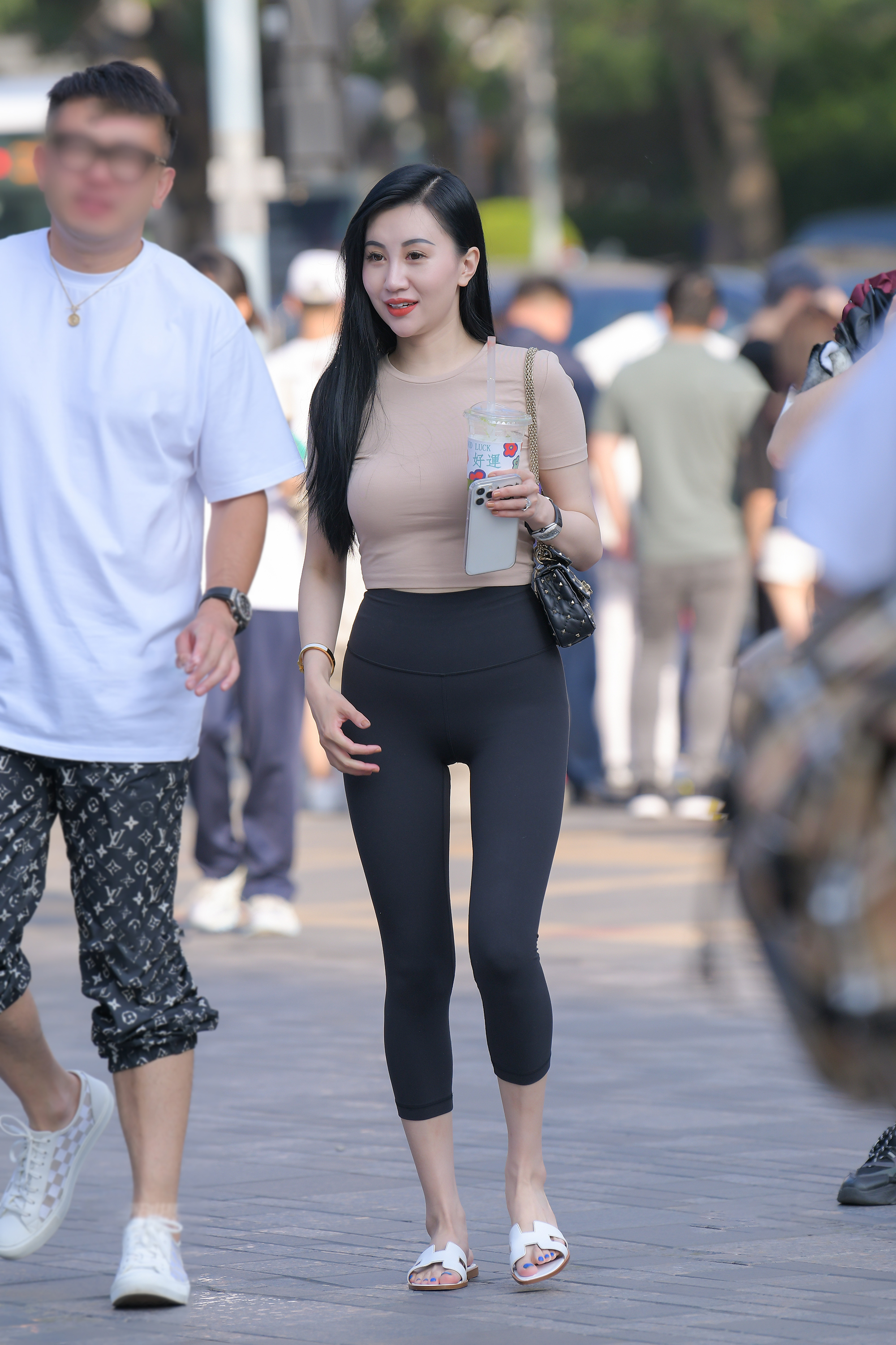 【J5820】黑色瑜伽裤女士