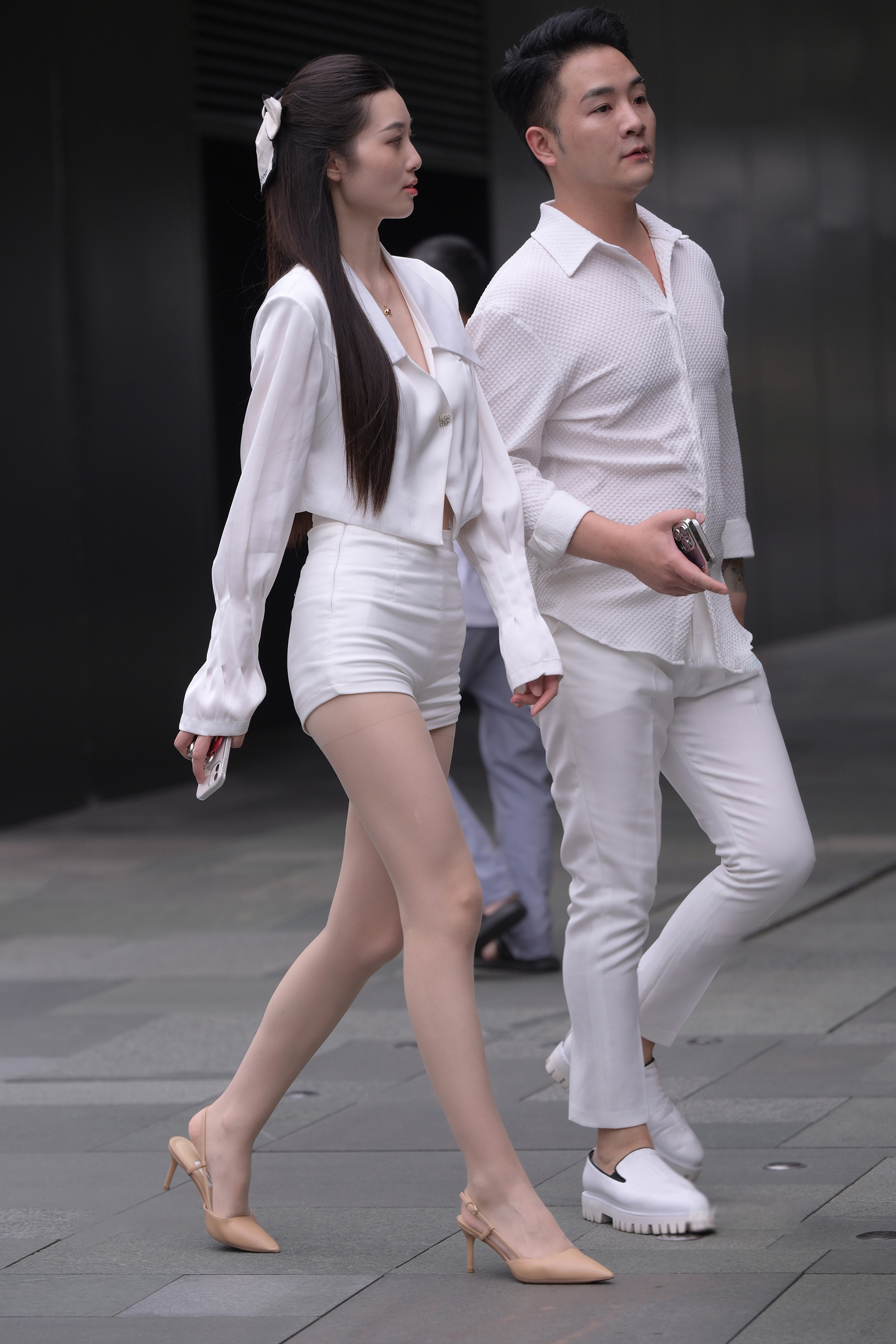  街拍鸭,魔镜街拍,街拍第一站,丝袜,热裤,美女,街拍,写真套图,西尔酱