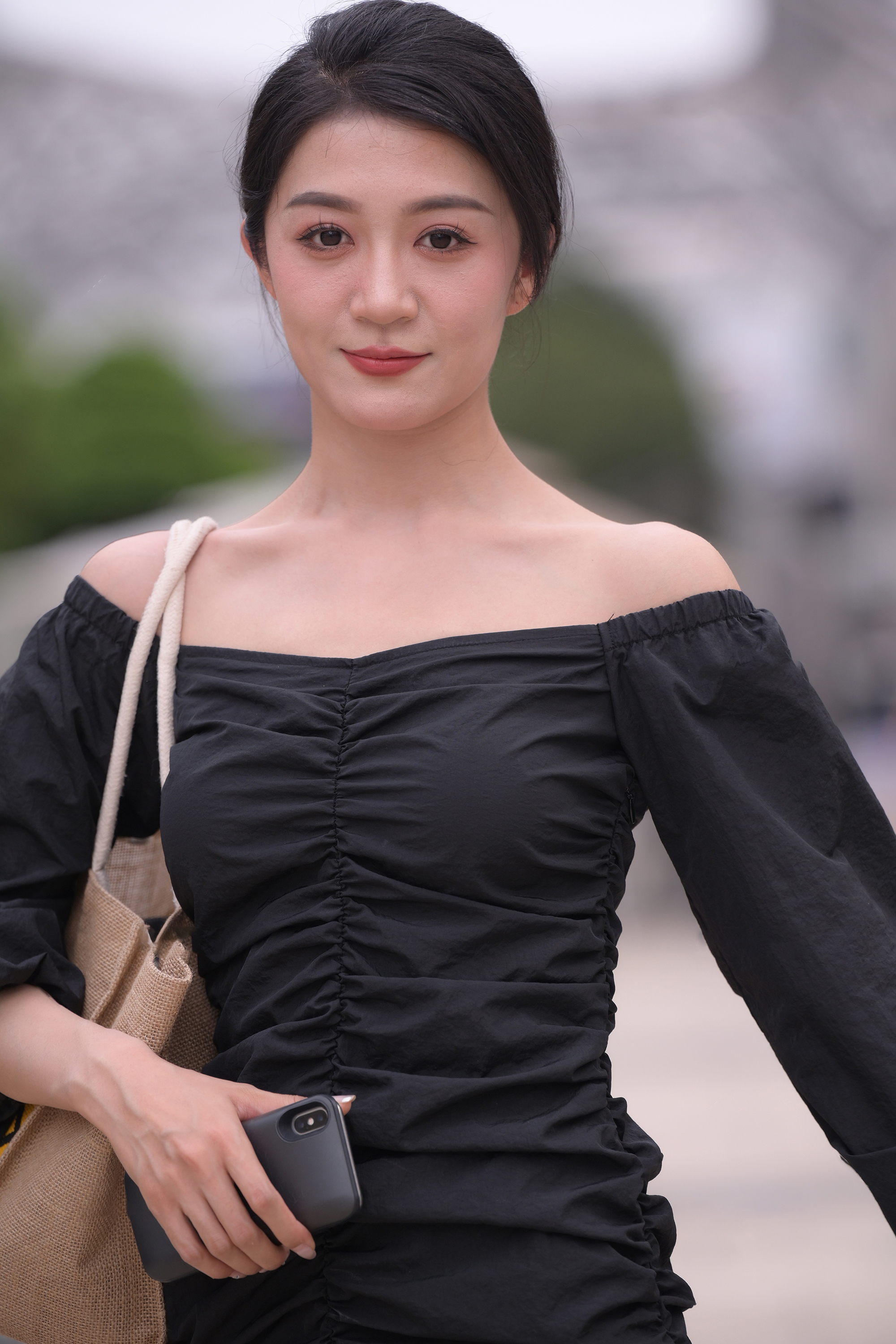  街拍鸭,魔镜街拍,街拍第一站,裙装,小姐姐,街拍,写真套图,LD零度摄影