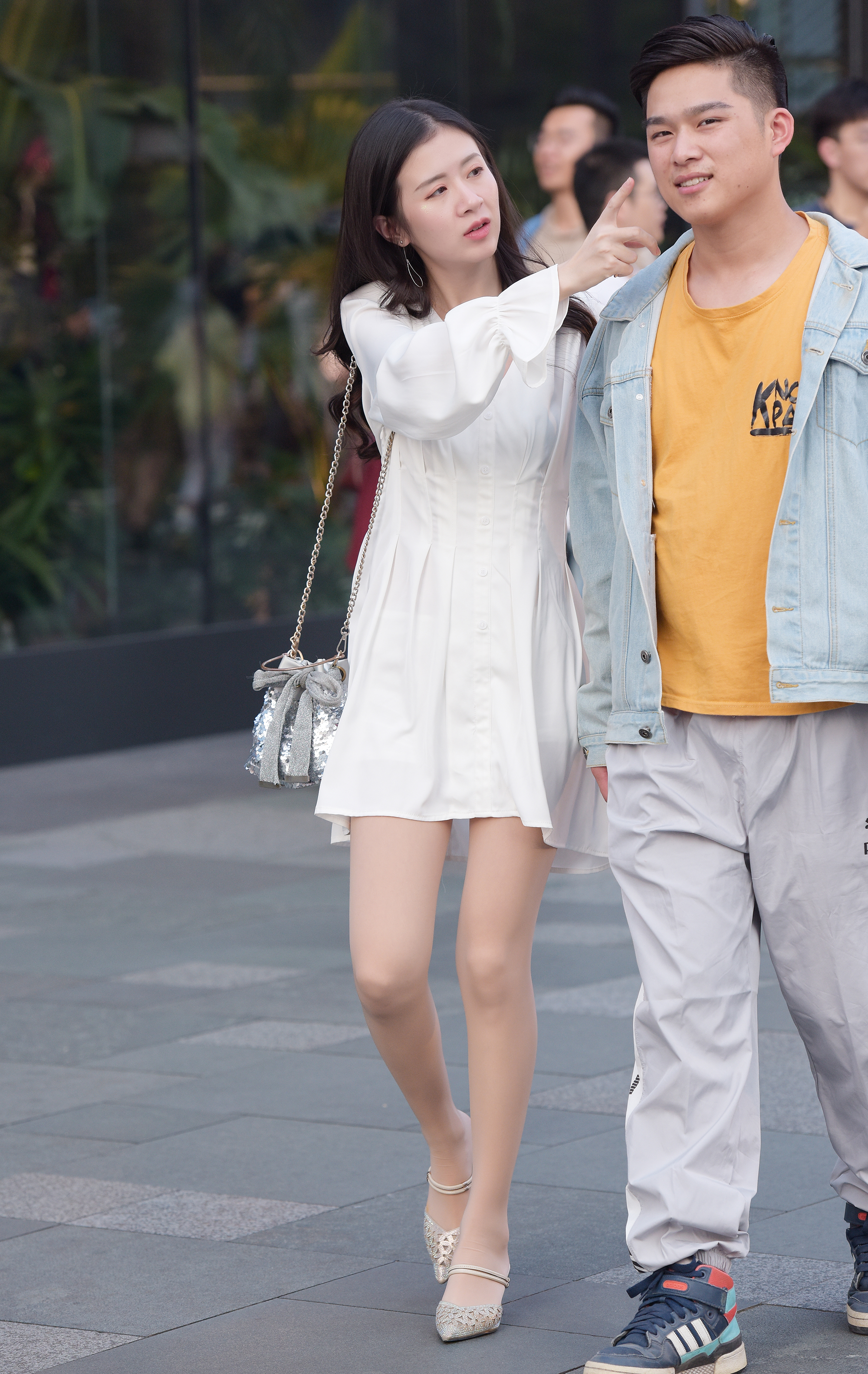  街拍鸭,魔镜街拍,街拍第一站,丝袜,裙装,熟女,街拍,写真套图,战前女神