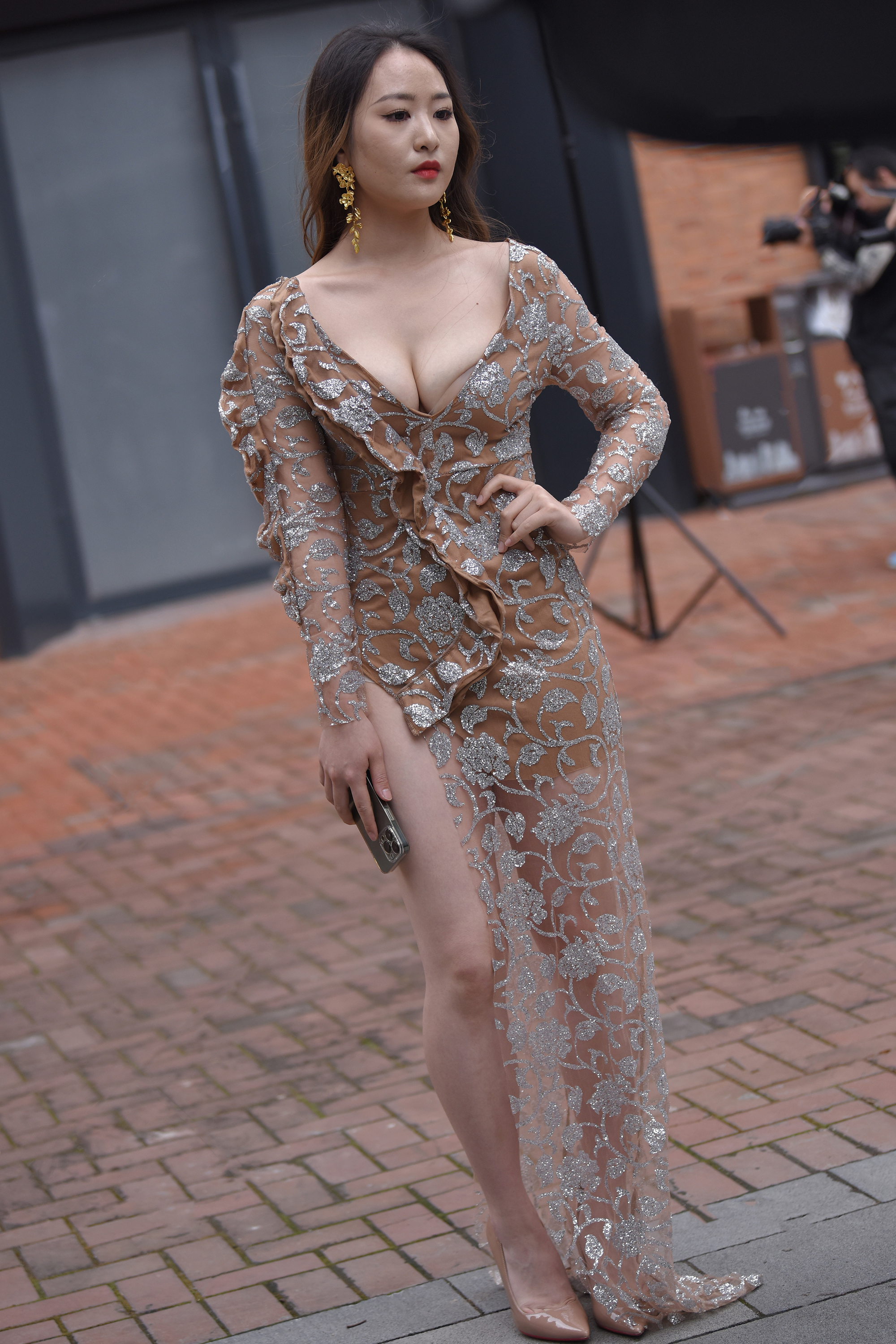 街拍鸭,魔镜街拍,街拍第一站,裙装,少妇,街拍,写真套图,袜涩写真