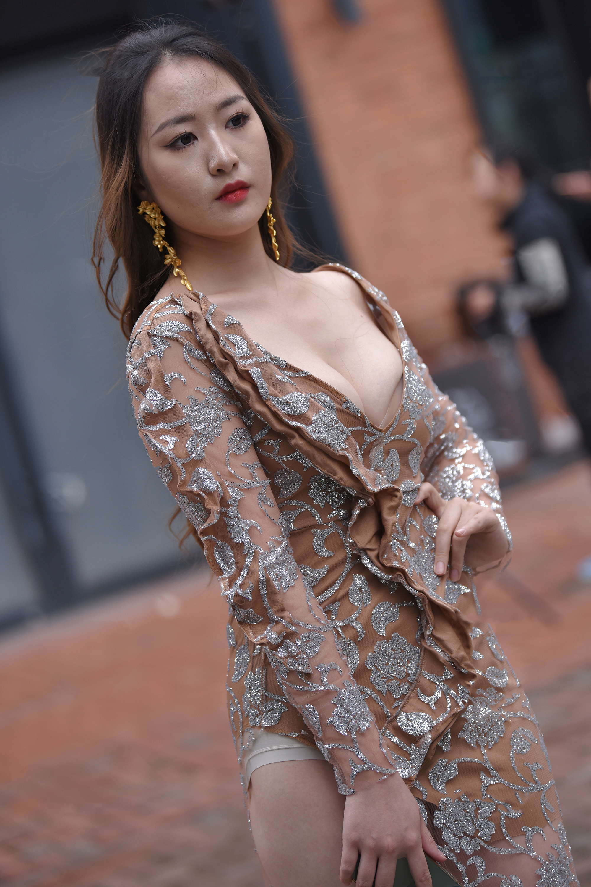  街拍鸭,魔镜街拍,街拍第一站,裙装,美女,街拍,写真套图,彩芸_Nebula